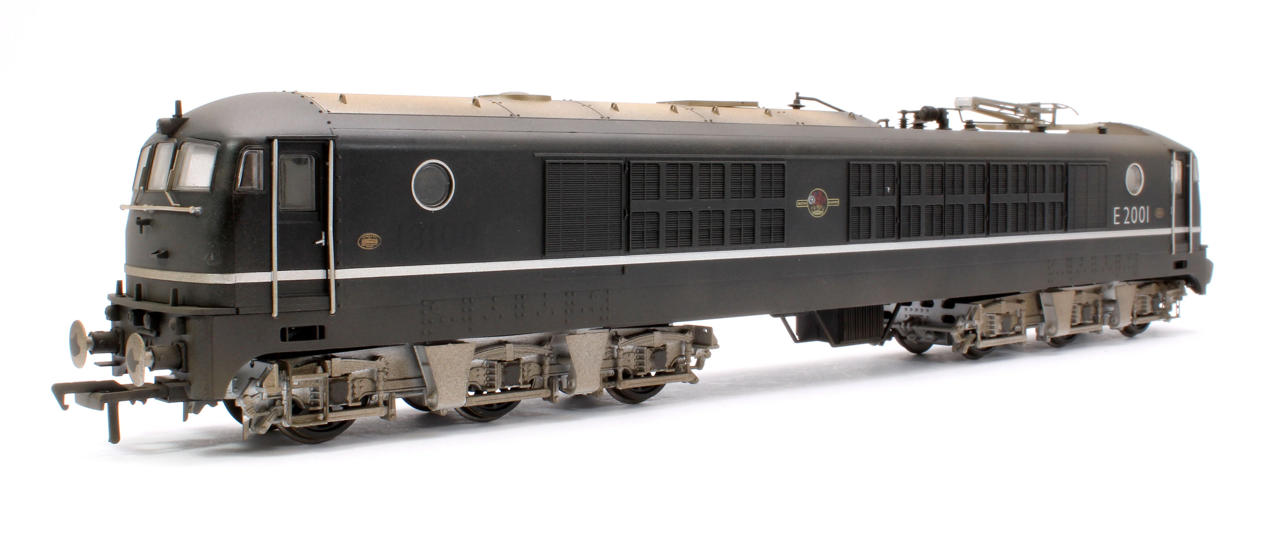 1812W Custom Weathered BR Class 80 E2001 (Rebuilt 18100 Gas Turbine) Electric Locomotive in BR Black (Late Crest) - Image 3
