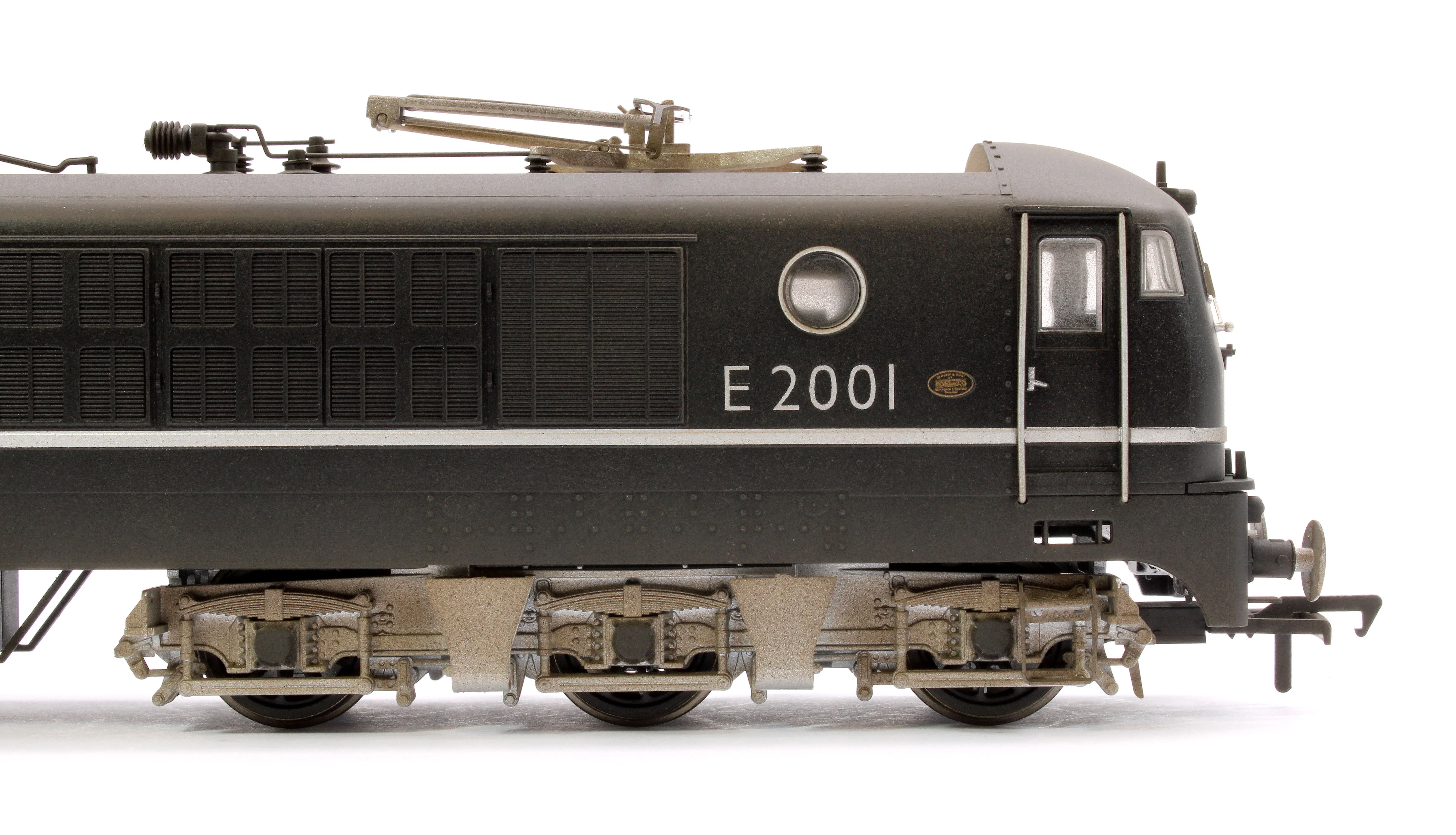 1812W Custom Weathered BR Class 80 E2001 (Rebuilt 18100 Gas Turbine) Electric Locomotive in BR Black (Late Crest) - Image 7