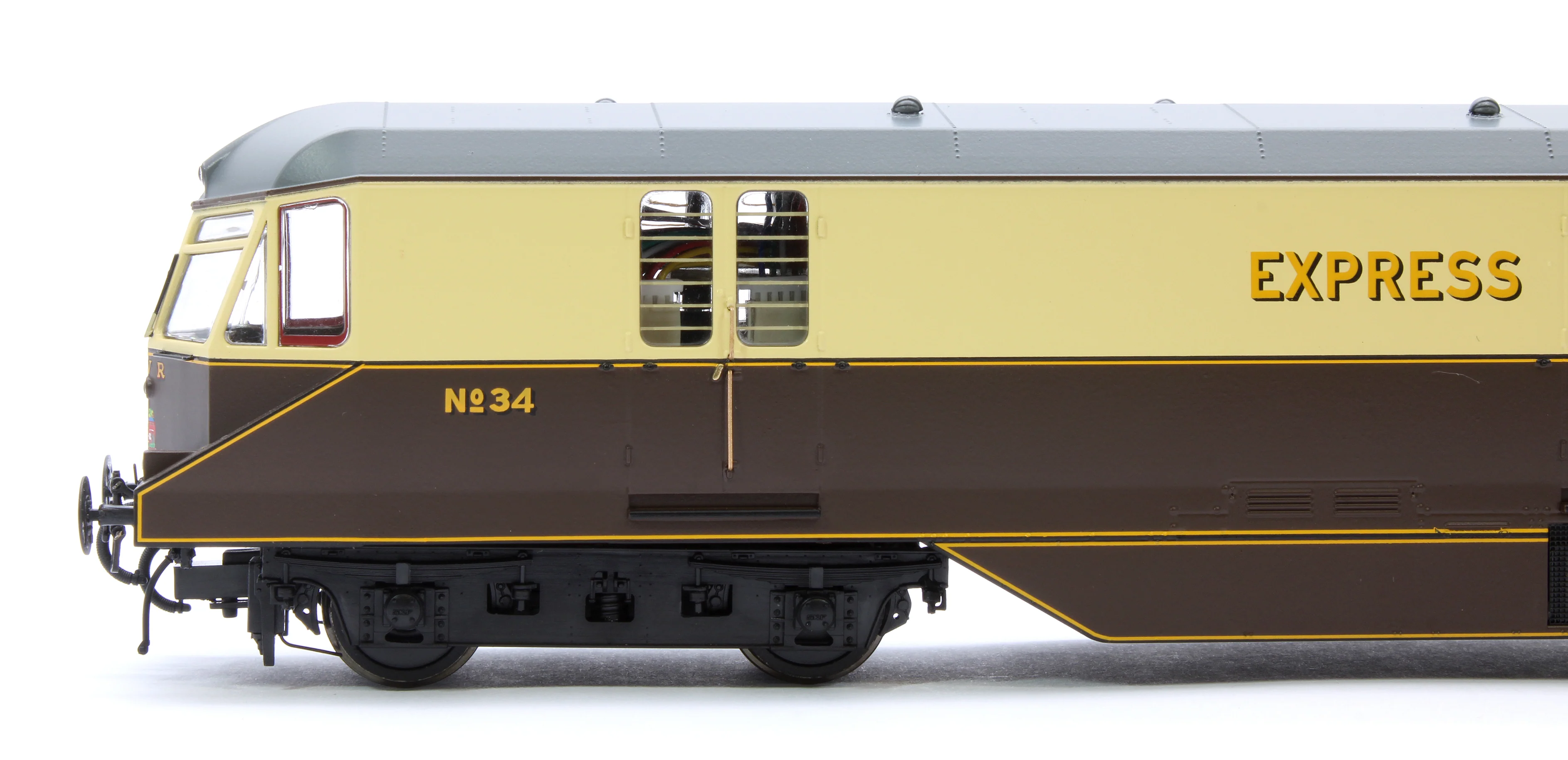 19430 GWR Parcels Railcar GWR Chocolate/Cream No.34 (Dark Grey Roof) Diesel Locomotive - Image 6