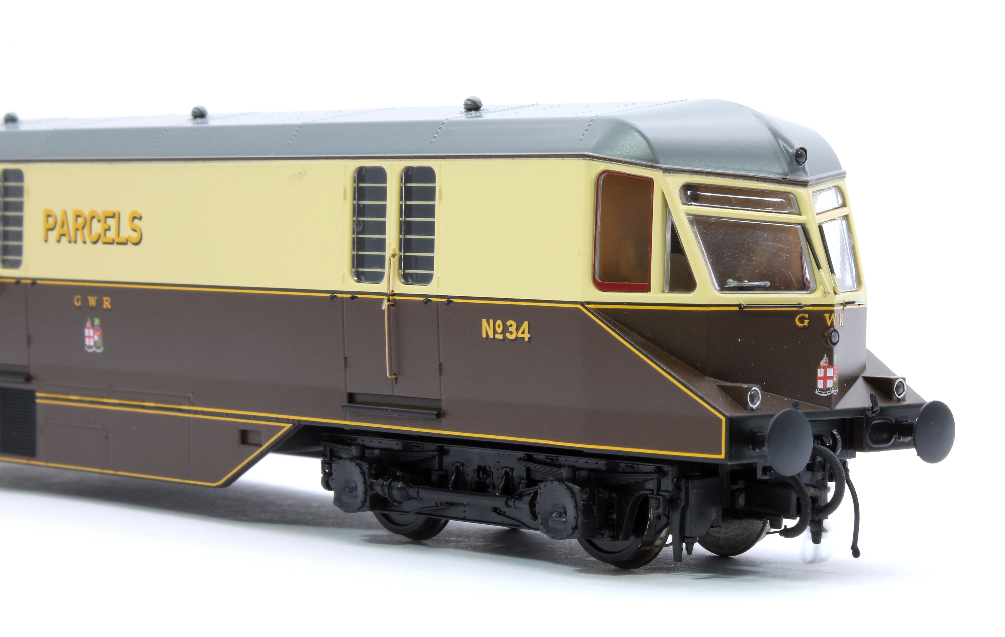19430 GWR Parcels Railcar GWR Chocolate/Cream No.34 (Dark Grey Roof) Diesel Locomotive - Image 8