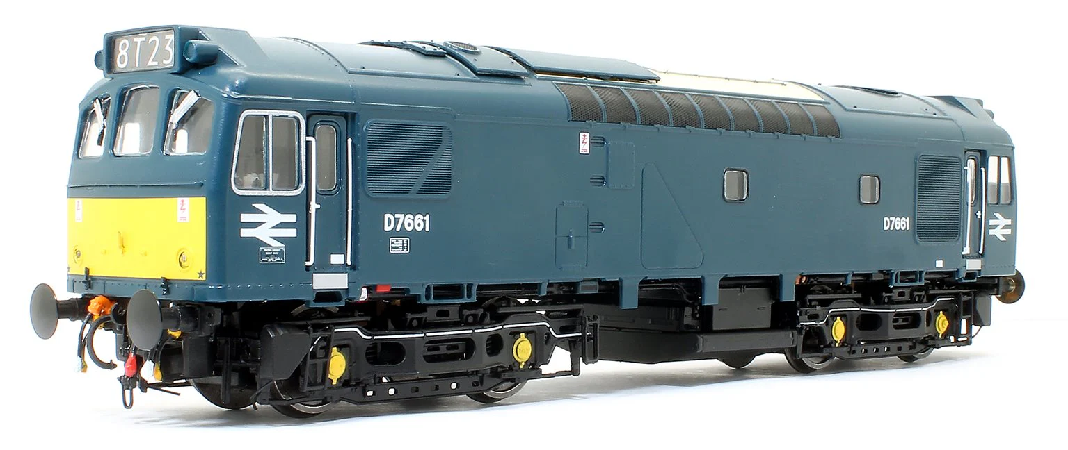 2533 Class 25/3 - D7661 BR Early Blue with small yellow panels Diesel Locomotive - Image 6