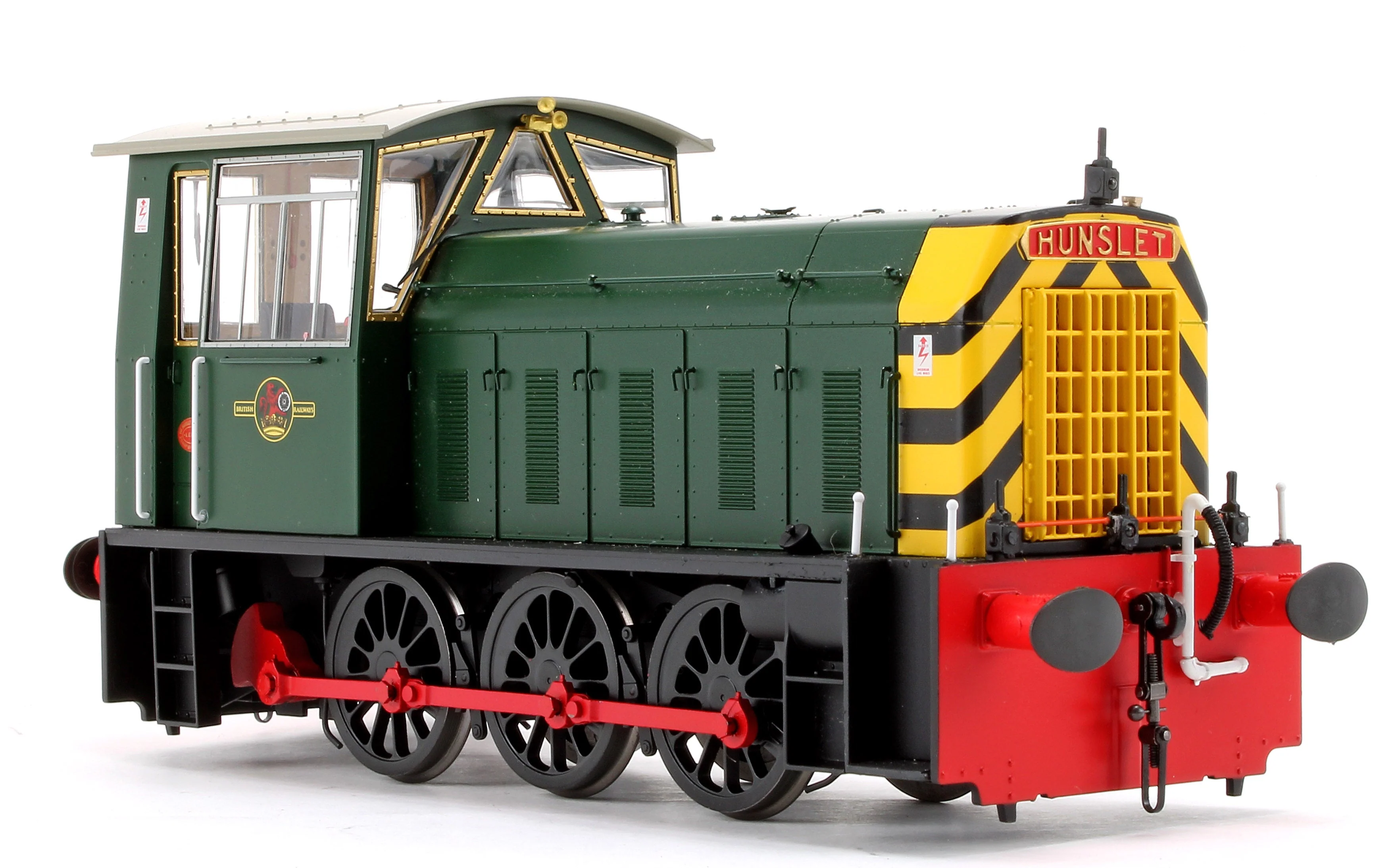 Pre-Owned 2592 Hunslet Class 05 BR Green with Wasp Stripes (Early) Shunter Locomotive - Image 3
