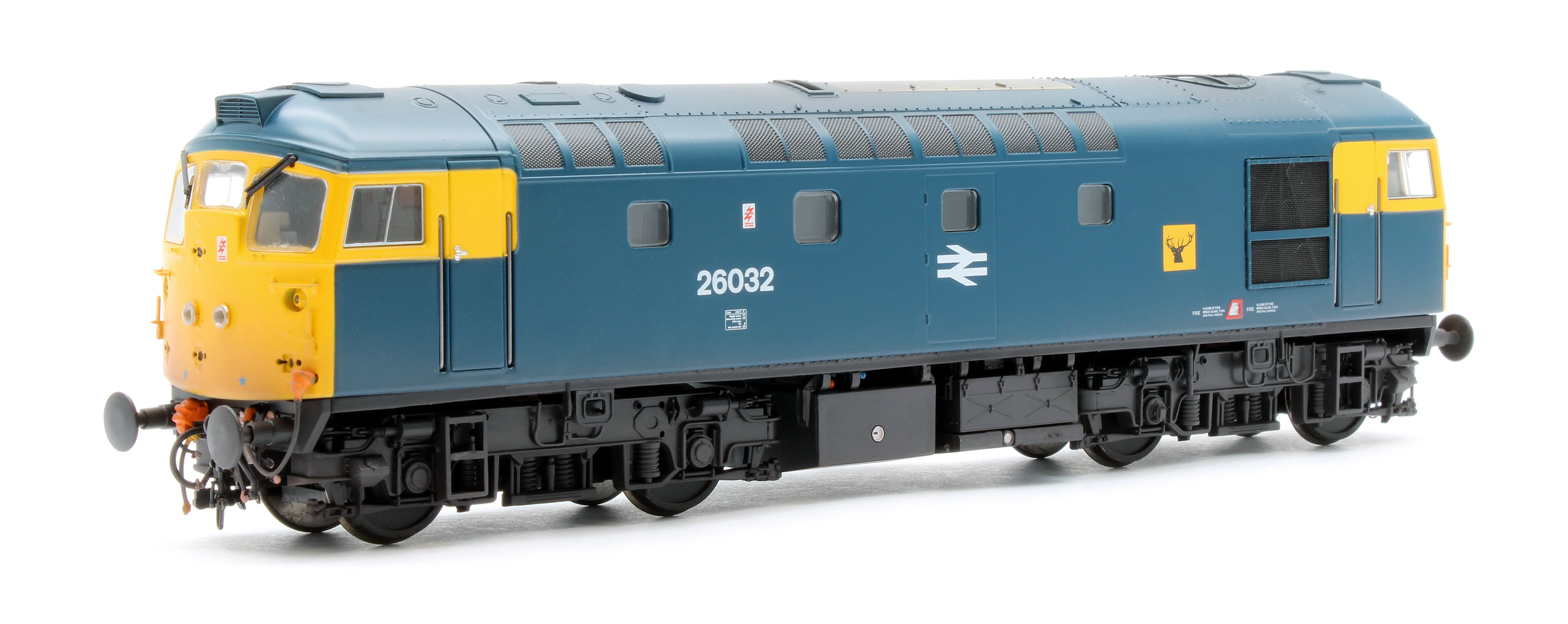 2626 Class 26032 BR Blue (Highland Rail Stag) With Twin Headlights Diesel Locomotive - Weathered - Image 3