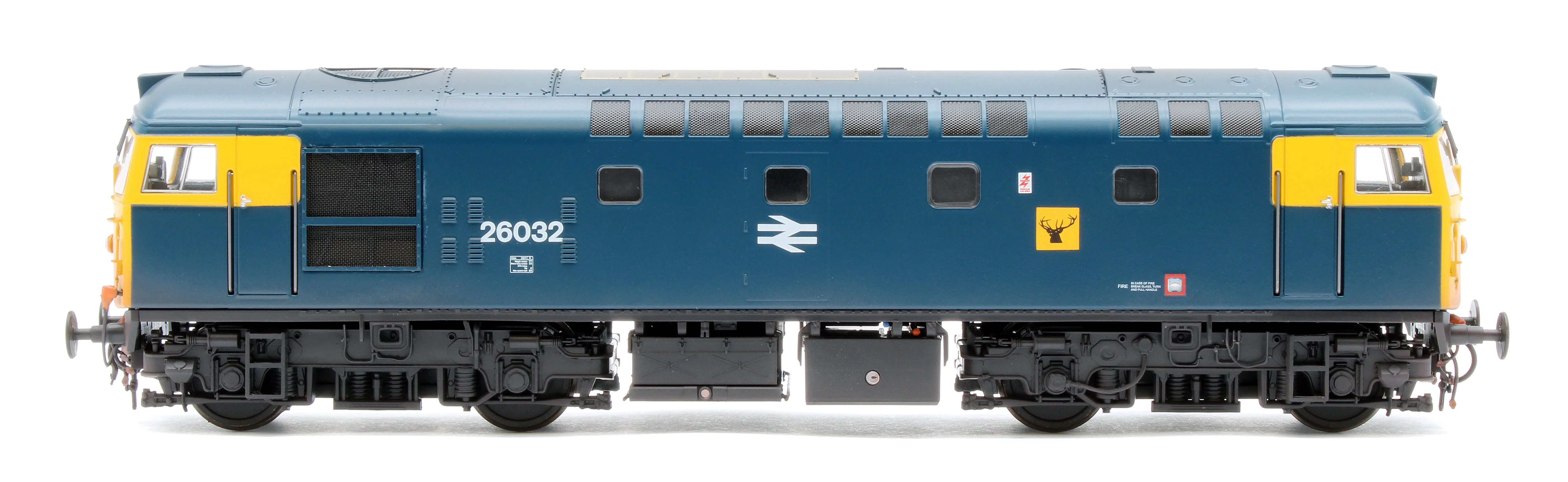 2626 Class 26032 BR Blue (Highland Rail Stag) With Twin Headlights Diesel Locomotive - Weathered - Image 4