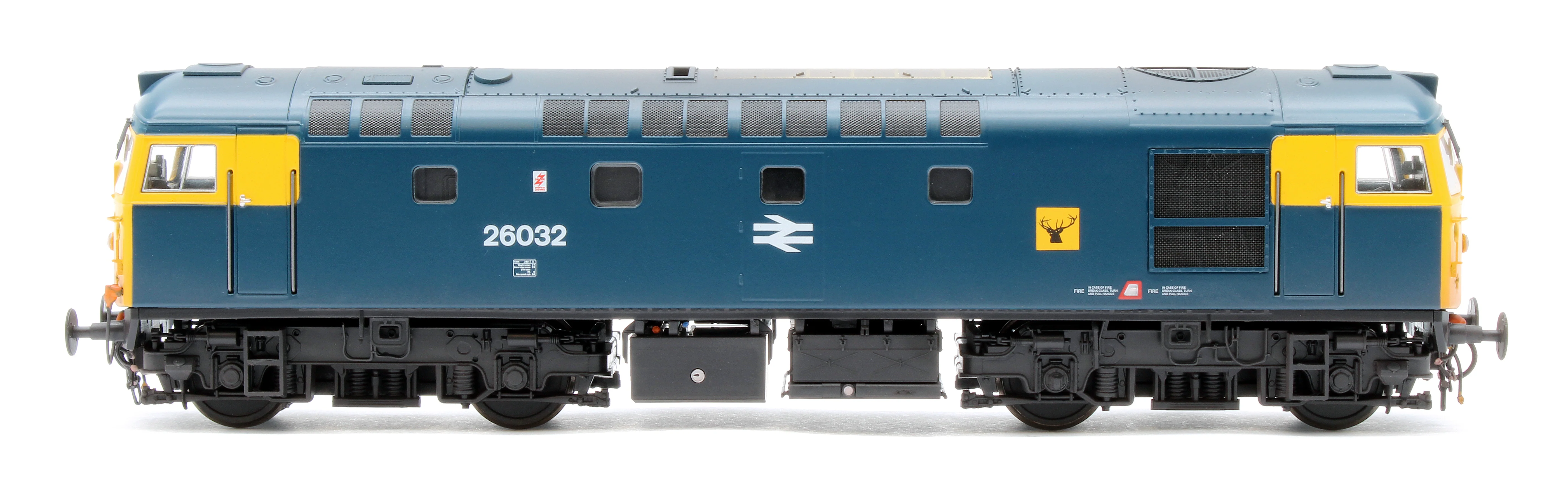 2626 Class 26032 BR Blue (Highland Rail Stag) With Twin Headlights Diesel Locomotive - Weathered - Image 5