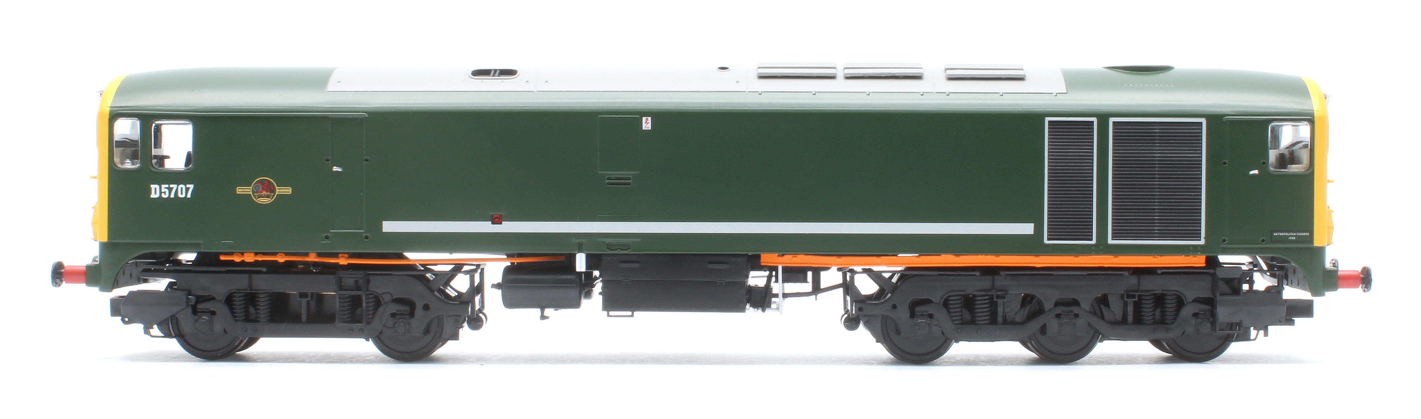 2802 Class 28 Co-Bo BR Green Full Yellow Ends D5707 Diesel Locomotive - Image 5