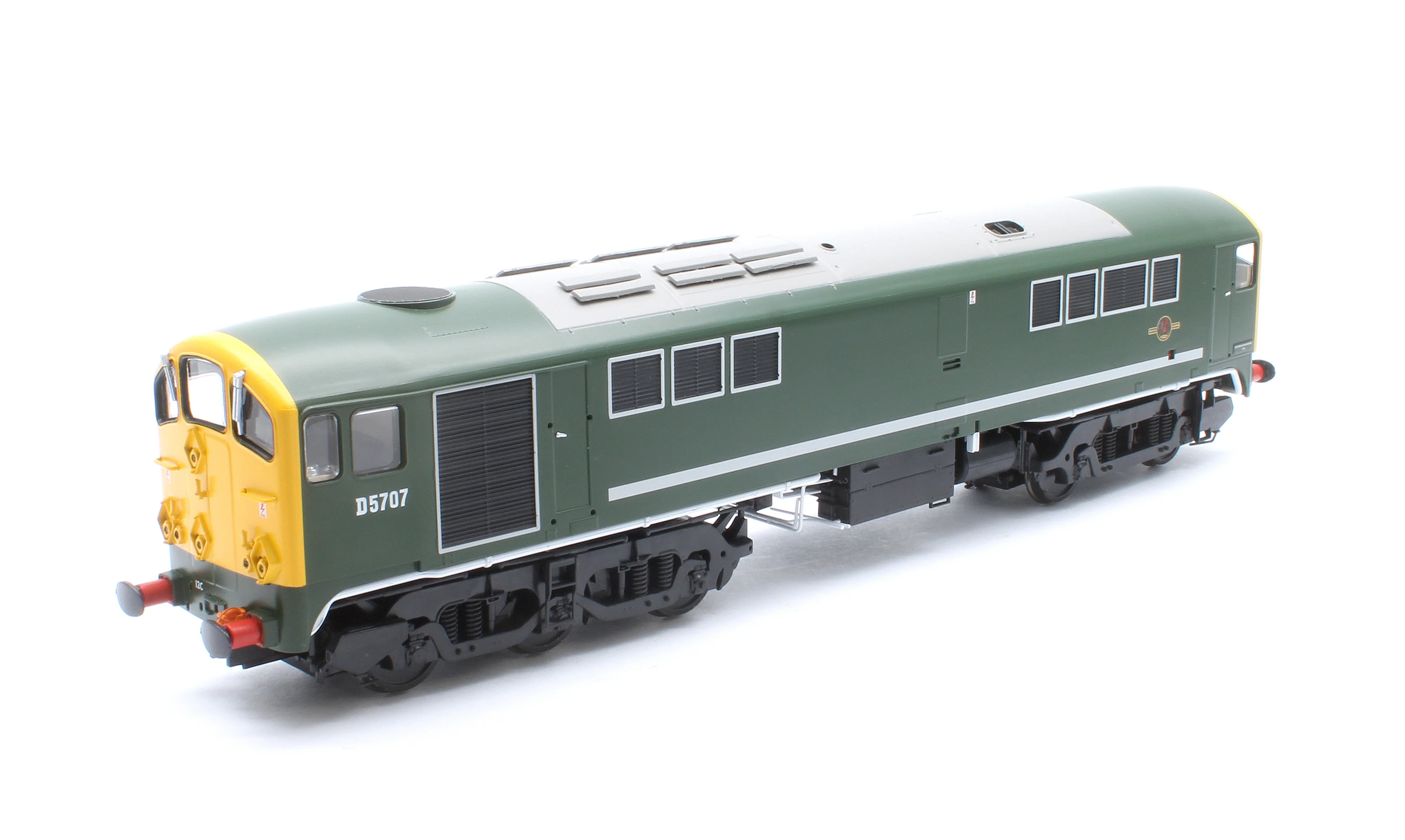 2802 Class 28 Co-Bo BR Green Full Yellow Ends D5707 Diesel Locomotive - Image 7