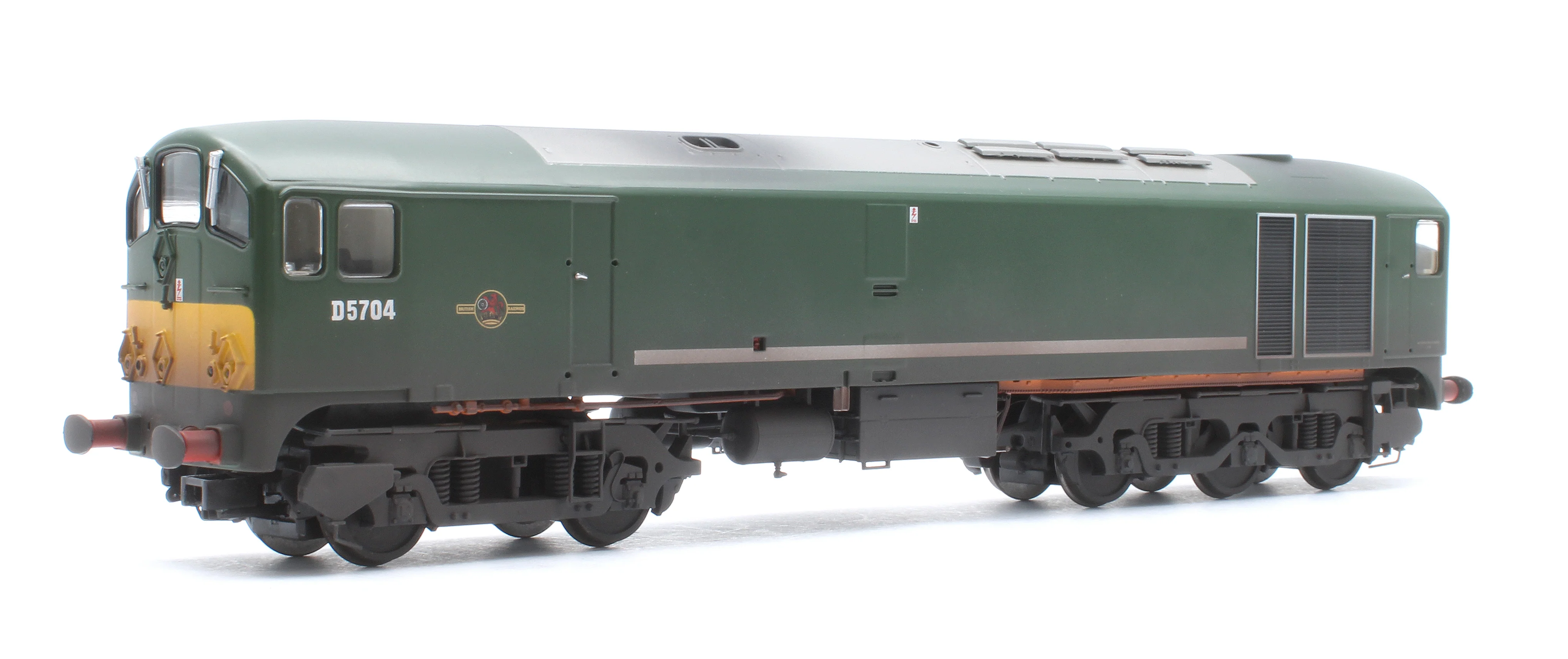 2818 Class 28 Co-Bo BR Green Small Yellow Panels D5704 Diesel Locomotive - Weathered