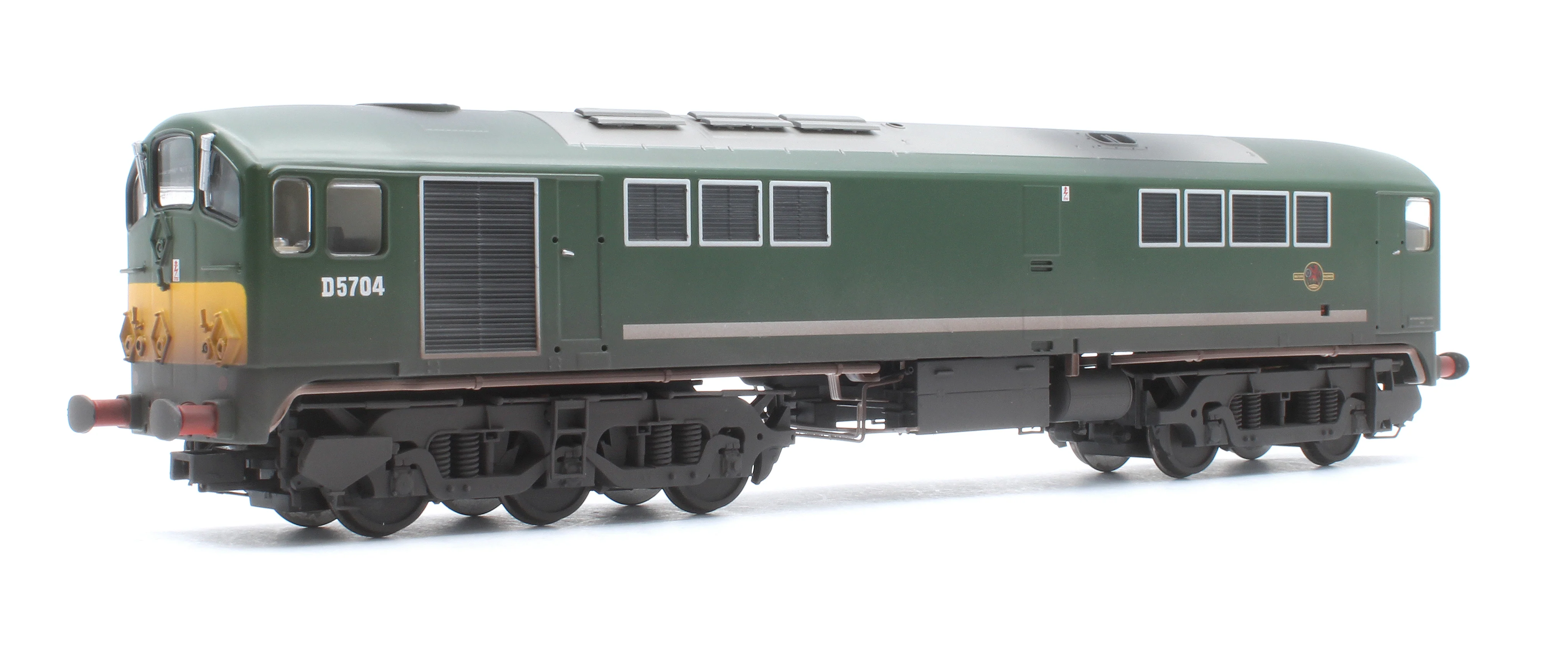 2818 Class 28 Co-Bo BR Green Small Yellow Panels D5704 Diesel Locomotive - Weathered - Image 3