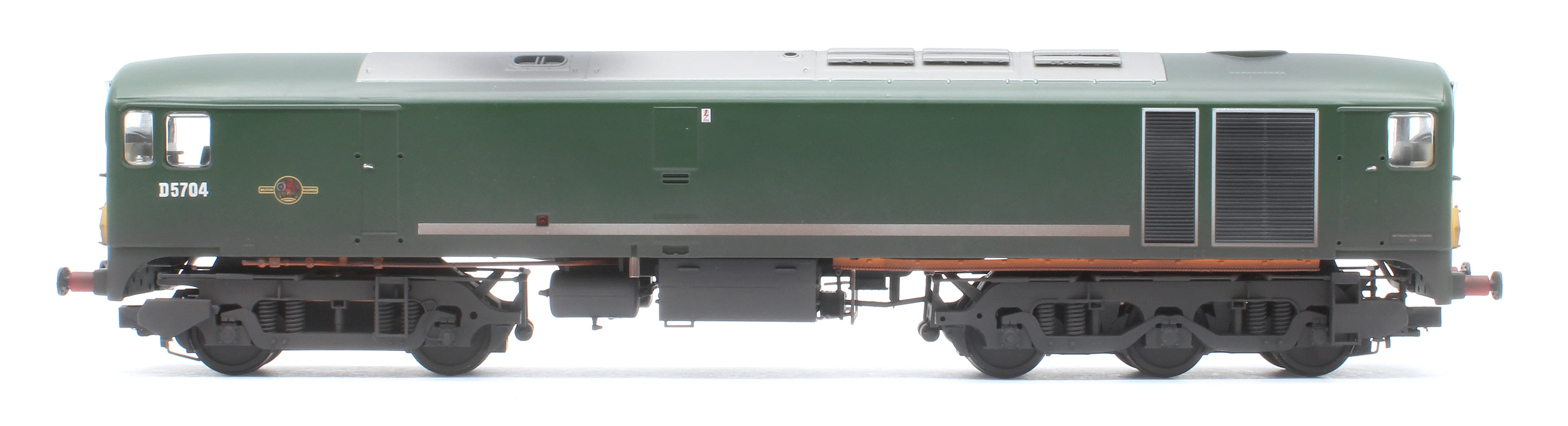 2818 Class 28 Co-Bo BR Green Small Yellow Panels D5704 Diesel Locomotive - Weathered - Image 6