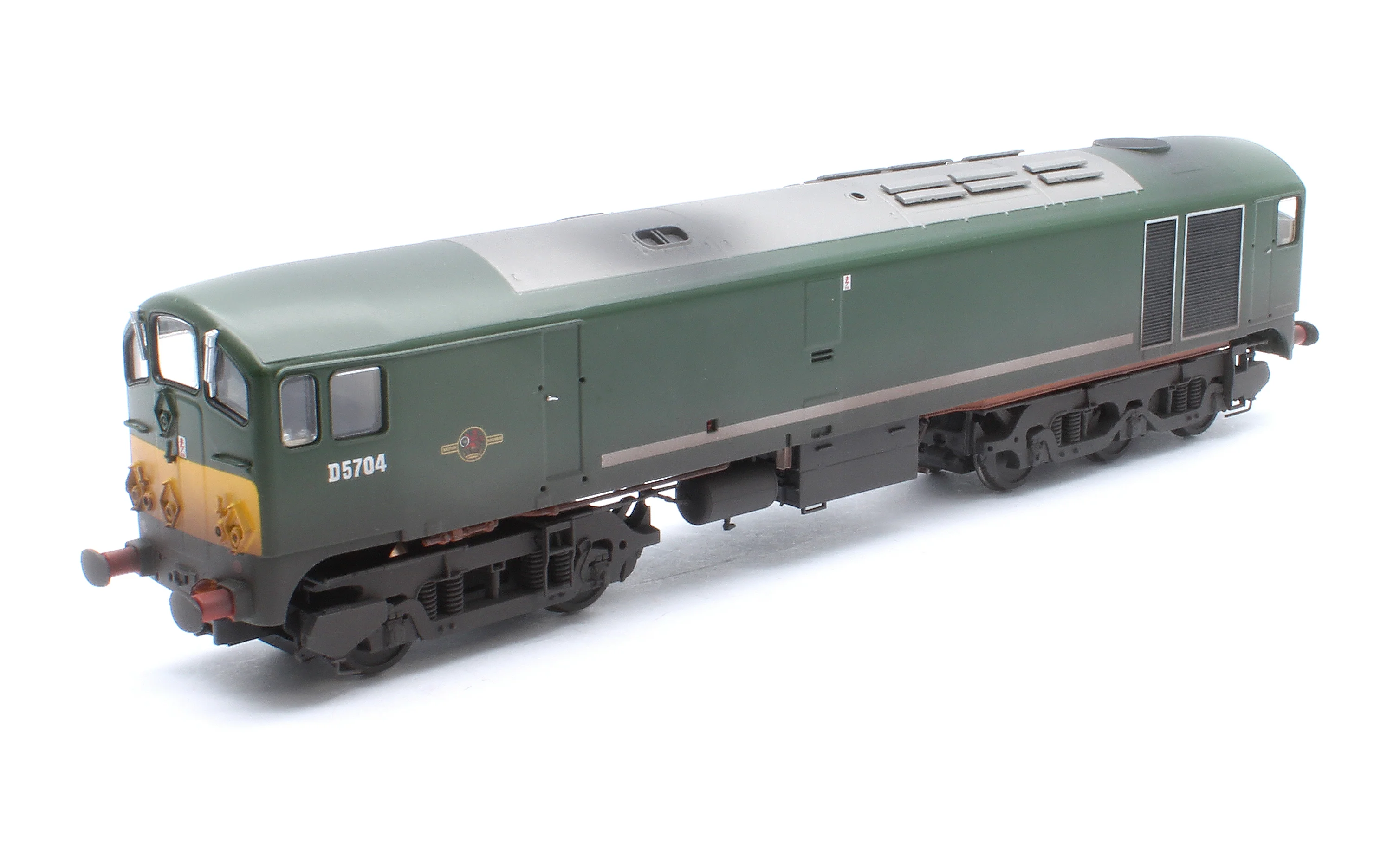 2818 Class 28 Co-Bo BR Green Small Yellow Panels D5704 Diesel Locomotive - Weathered - Image 7
