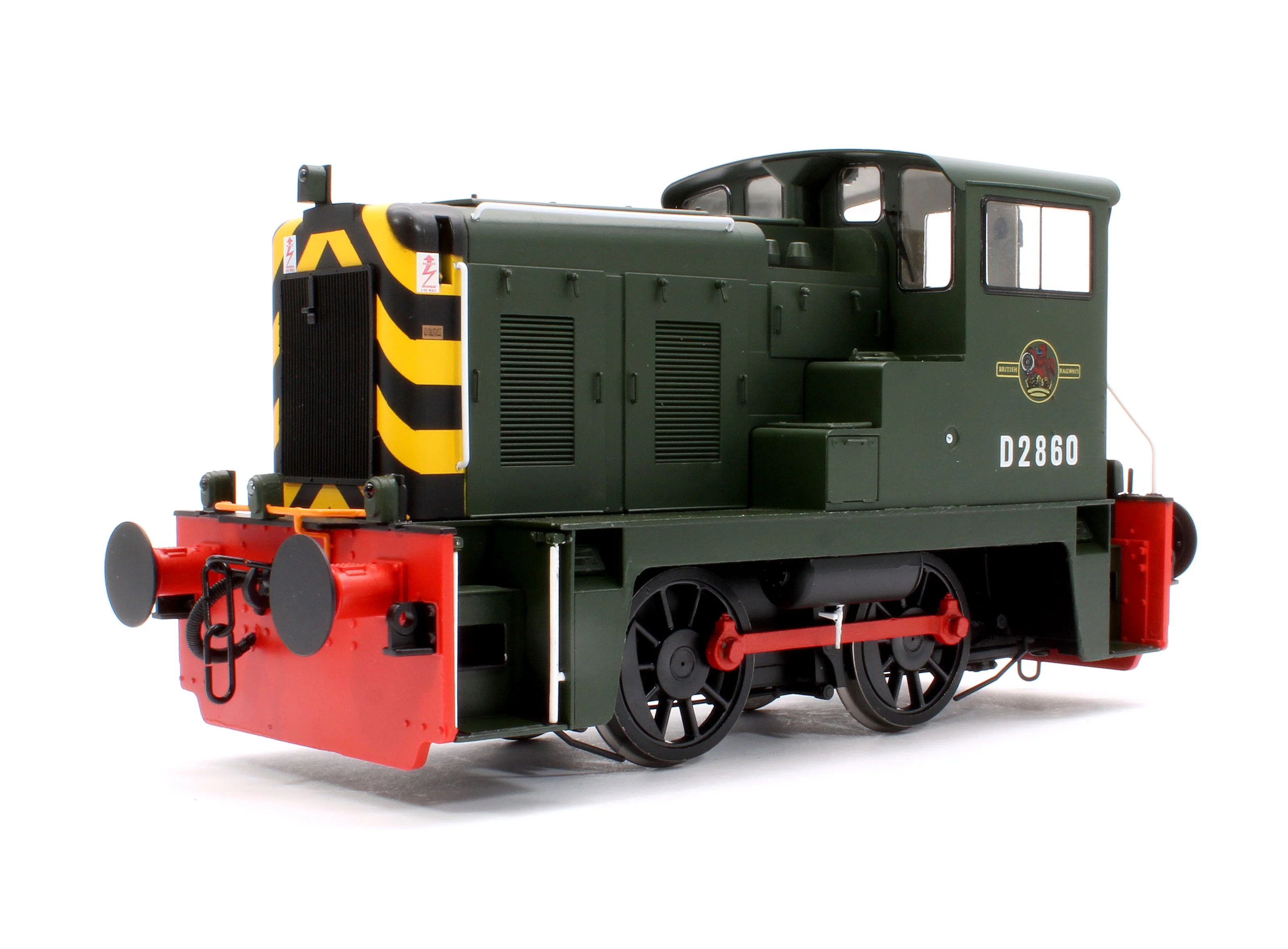 2871 Class 02 BR Green D2860 (Wasp Stripes) Diesel Locomotive