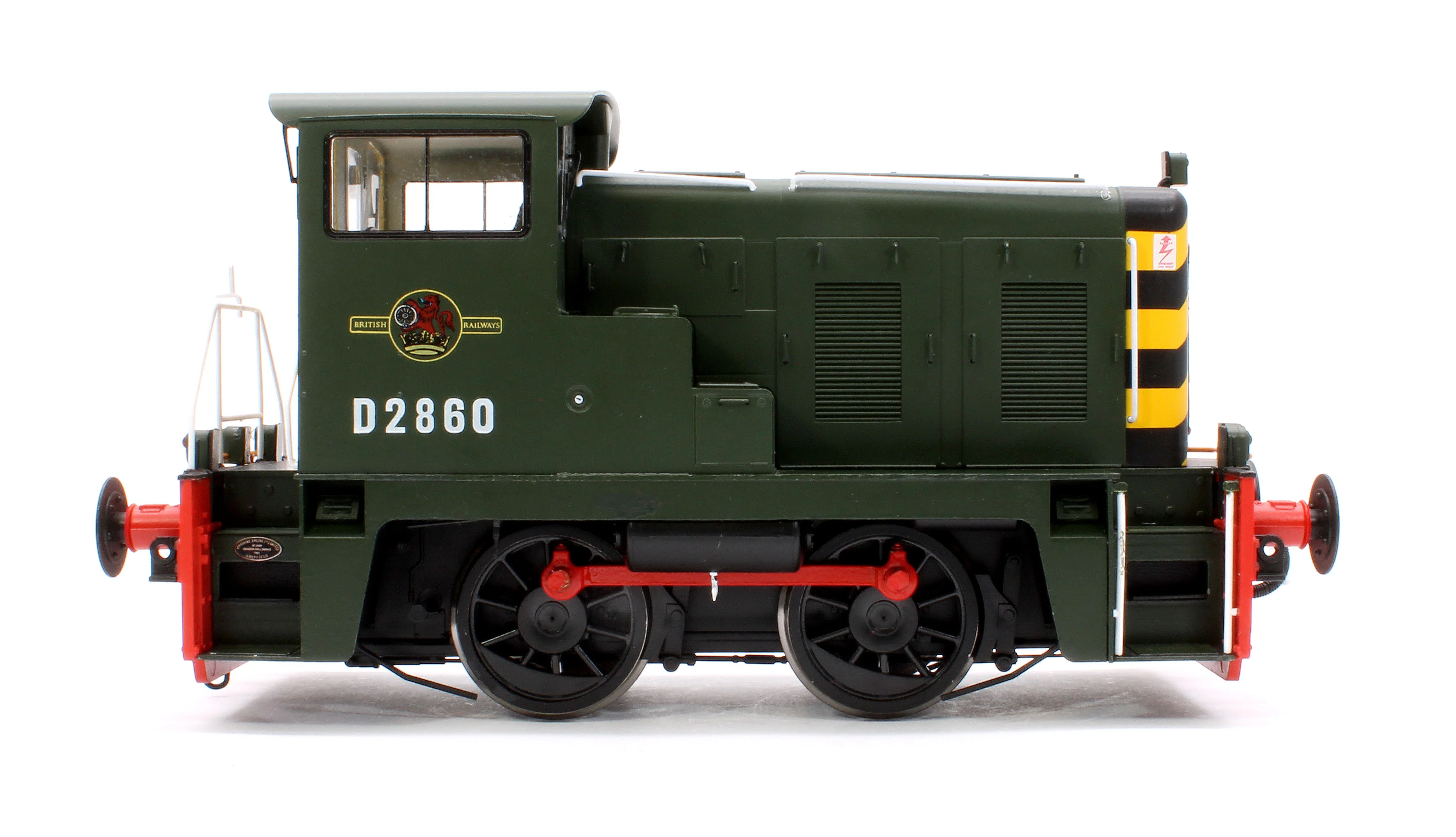 2871 Class 02 BR Green D2860 (Wasp Stripes) Diesel Locomotive - Image 6