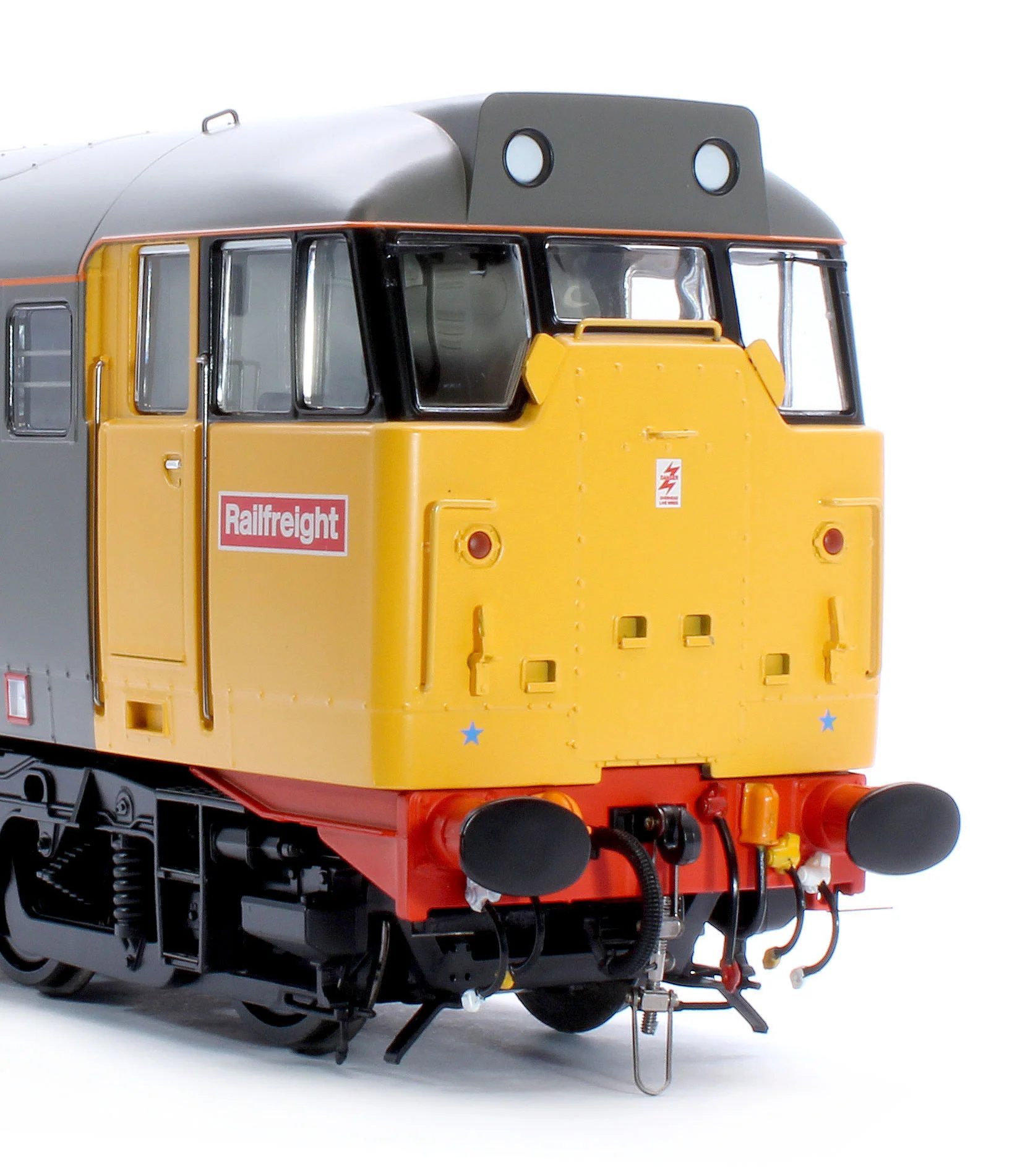 3124 Class 31 Railfreight Large Logo Grey/Yellow Unnumbered Diesel Locomotive - Image 10