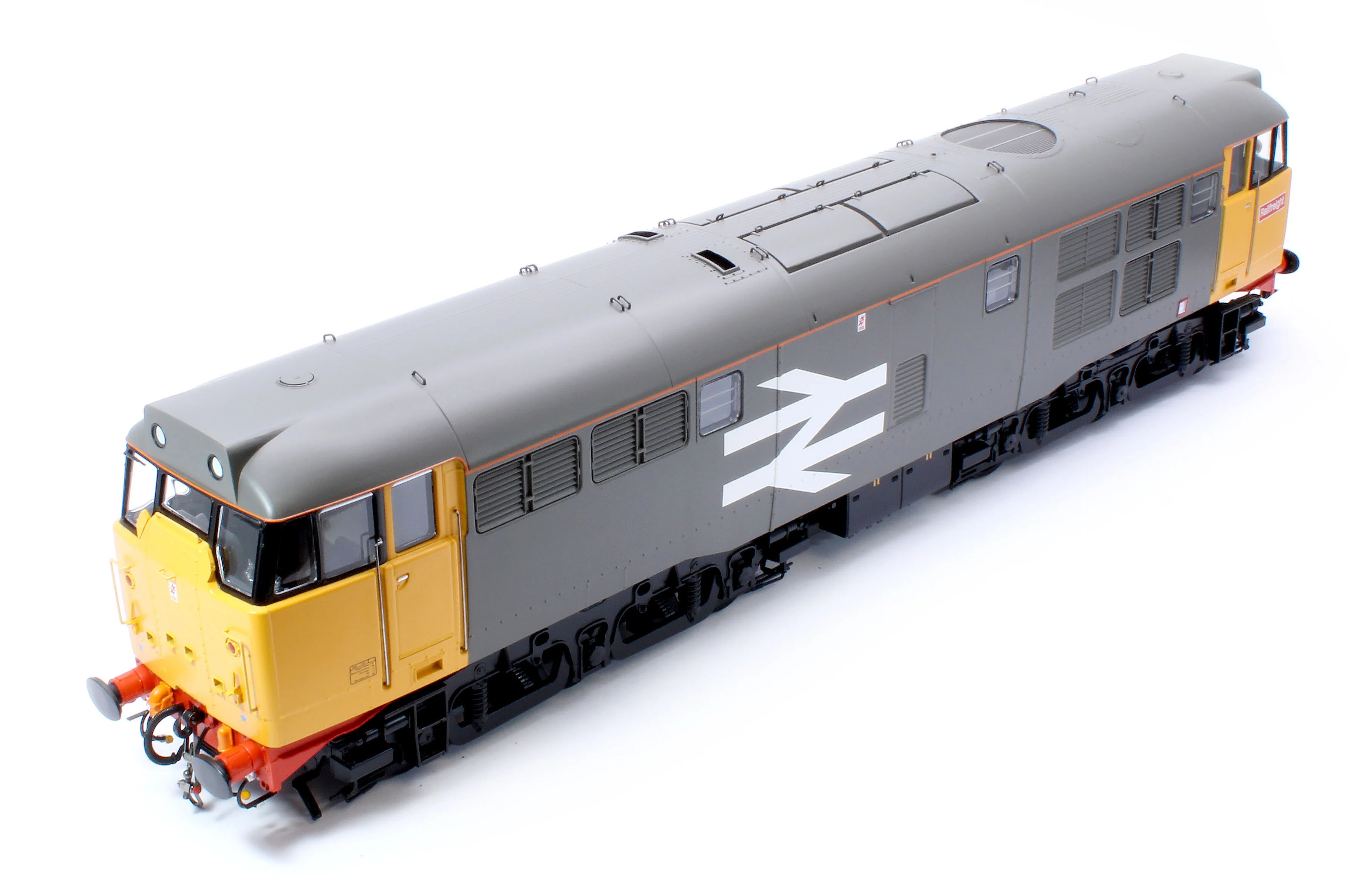 3124 Class 31 Railfreight Large Logo Grey/Yellow Unnumbered Diesel Locomotive - Image 11