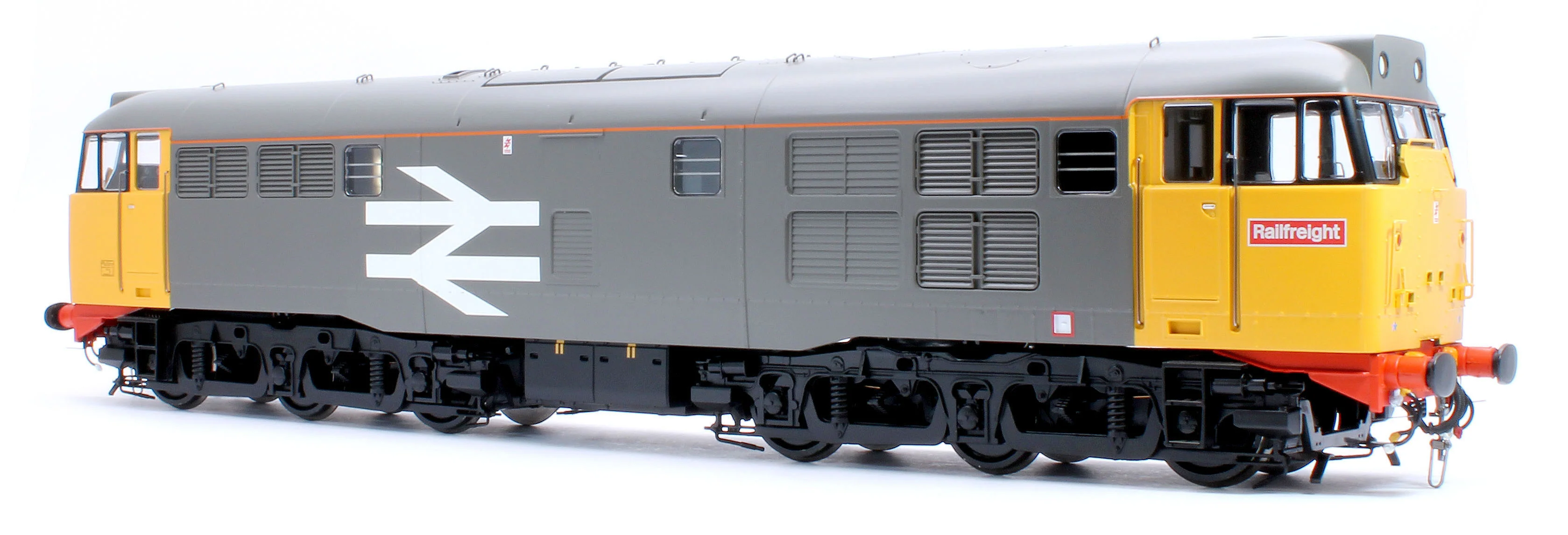 3124 Class 31 Railfreight Large Logo Grey/Yellow Unnumbered Diesel Locomotive - Image 5