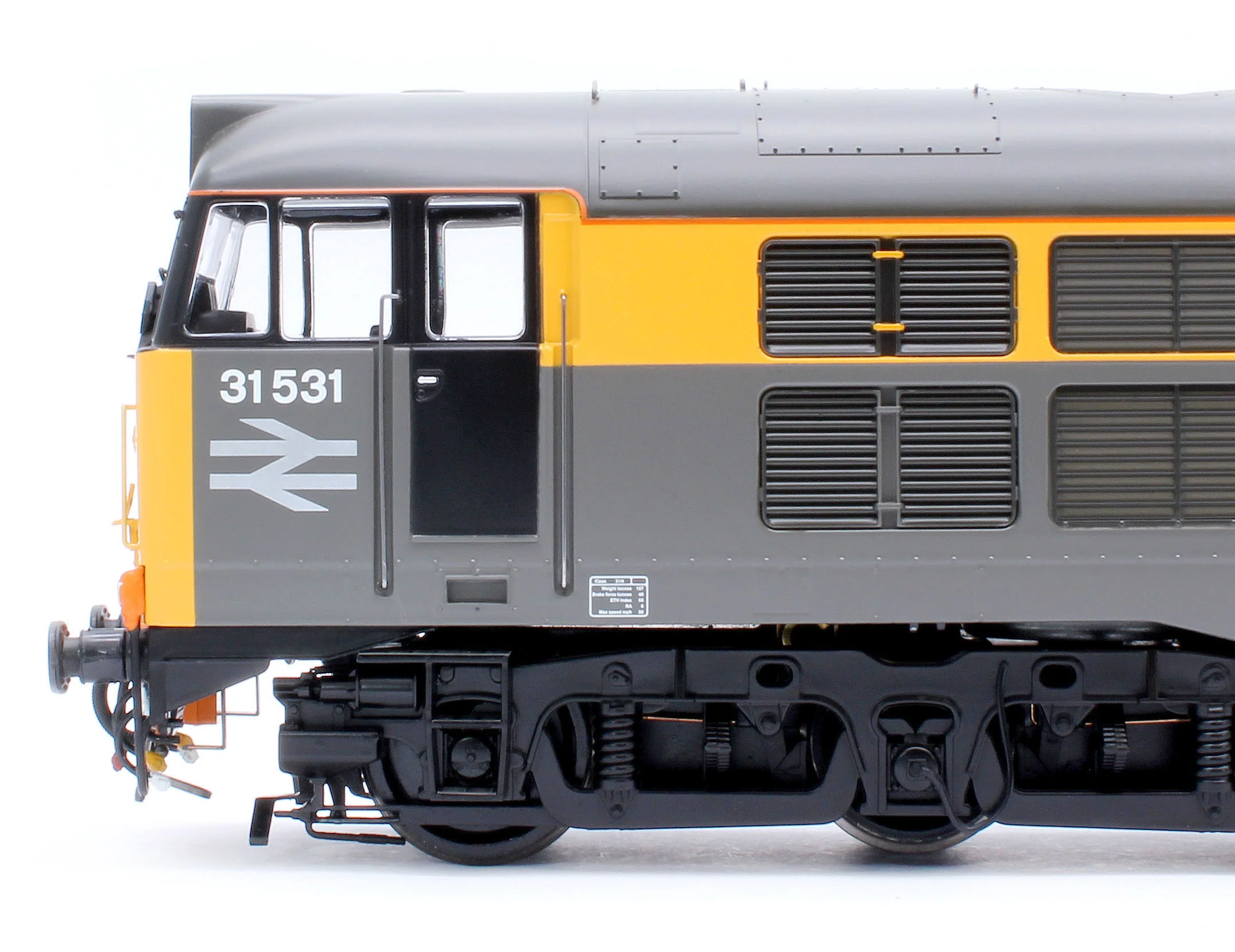3147 Class 31 BR Civil Engineers Grey/Yellow No.31531 Diesel Locomotive - Image 6