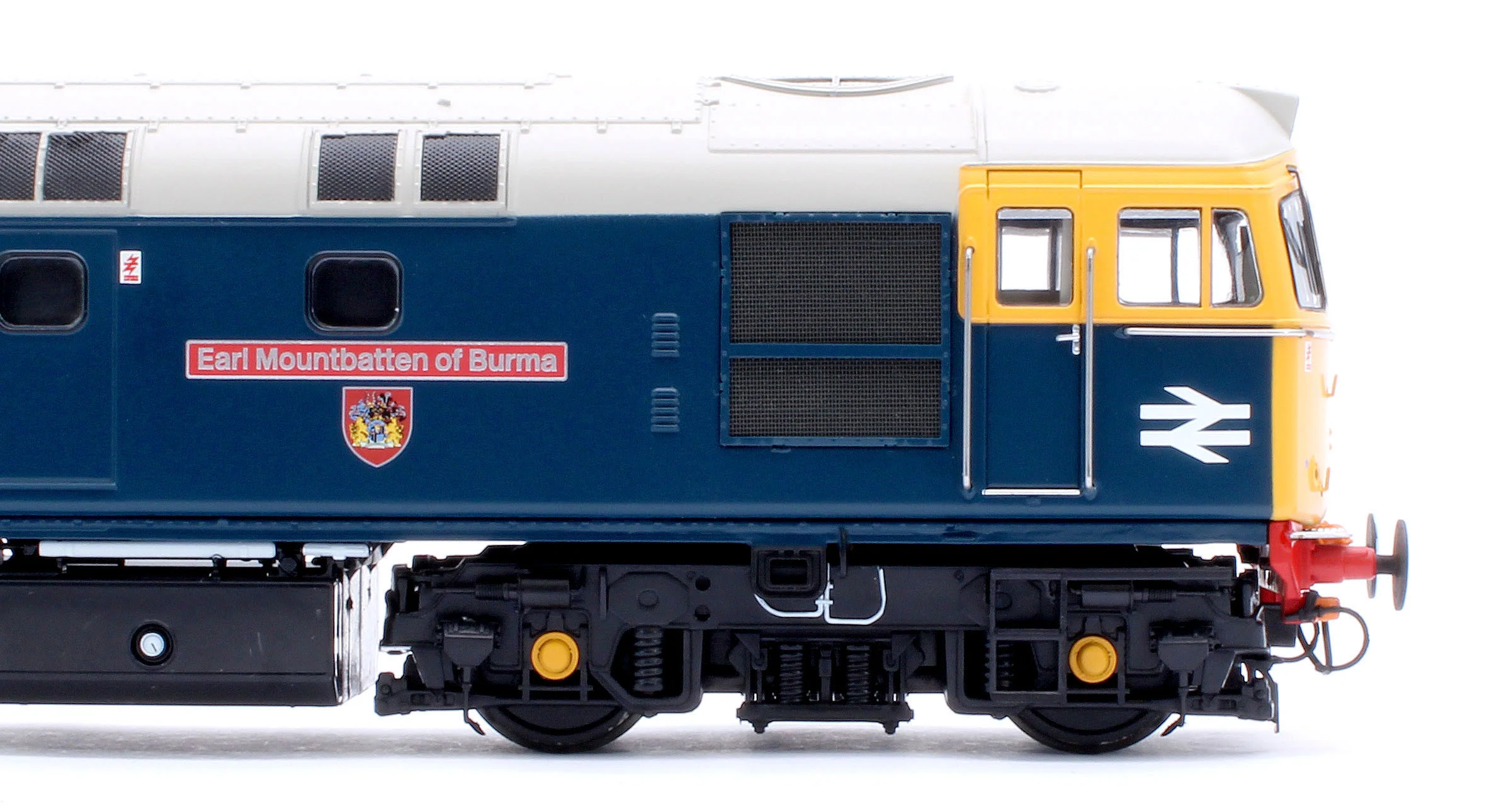 34223 Class 33/0 BR Blue No.33027 'Earl Mountbatten of Burma' (Grey Roof) Diesel Locomotive - DCC Sound - Image 7