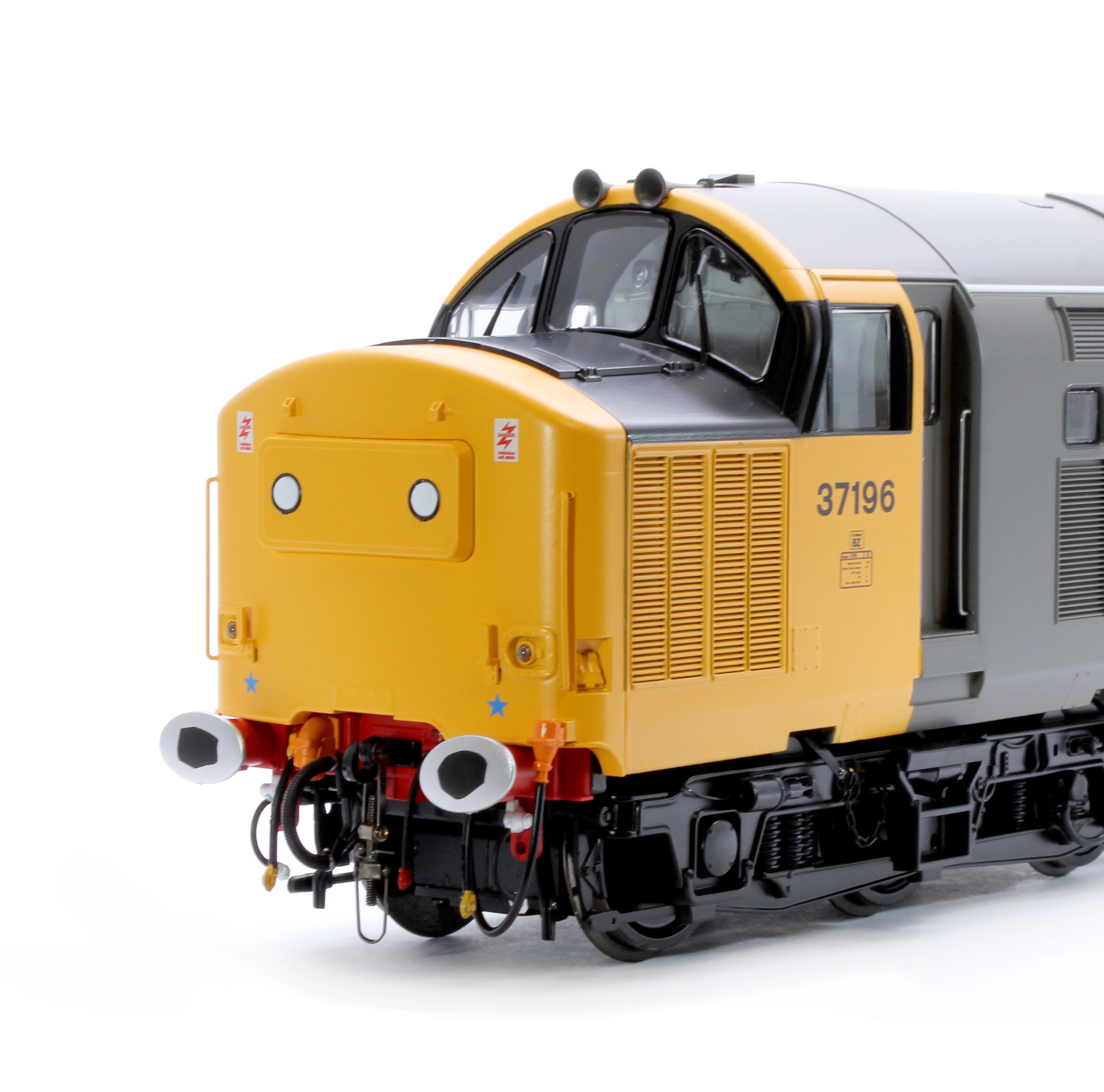3732 Class 37/0 Railfreight Large Logo Grey No.37196 Tre Pol and Pen (Centre Headcode) Diesel Locomotive - Image 8