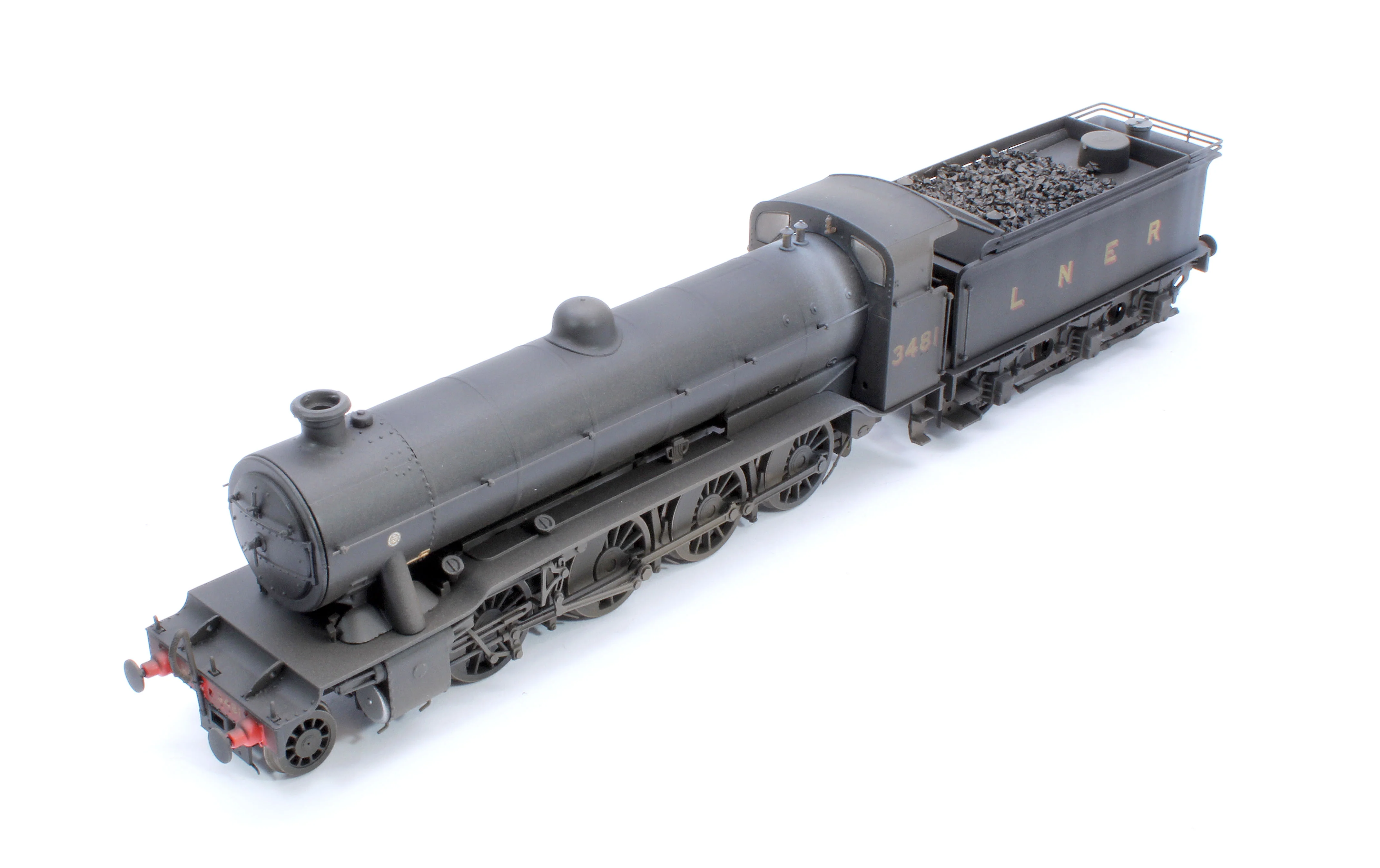 3931W Custom Weathered Class O2/1 'Tango' LNER Black No.3481 (GN High Cab/Tender) Steam Locomotive - Image 9