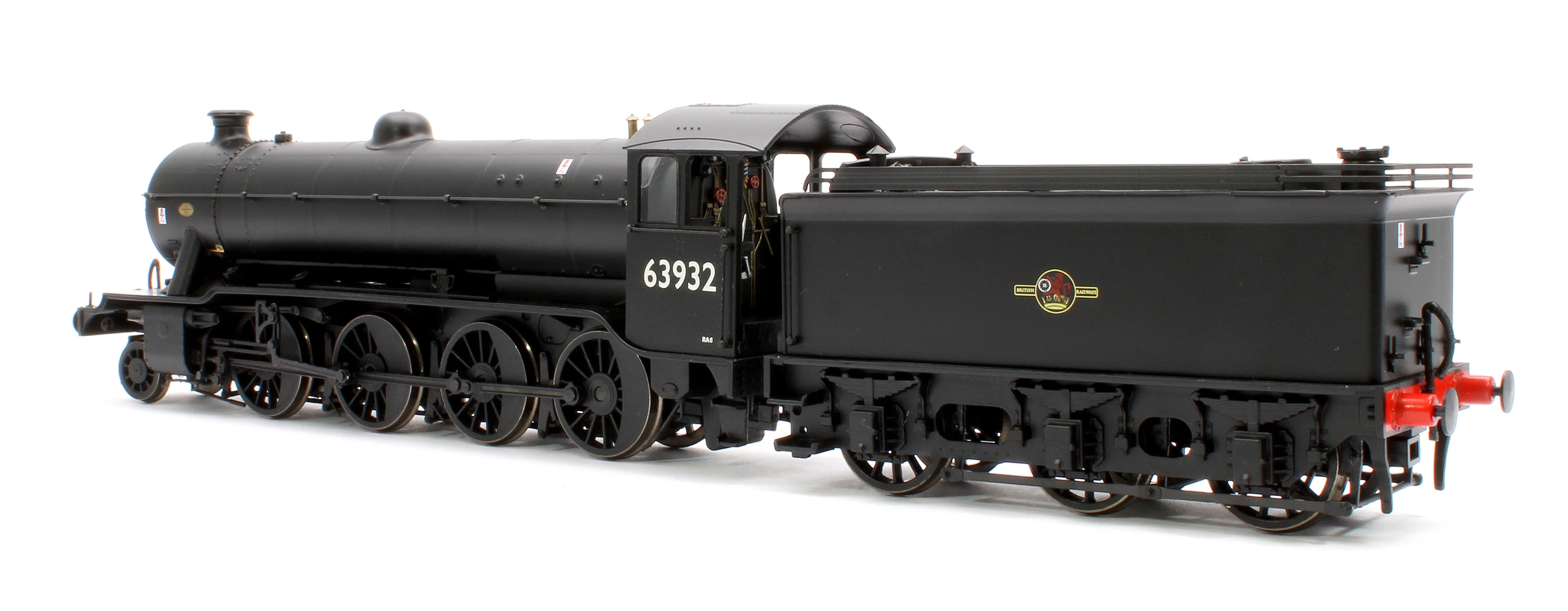 3943 Class O2/4 'Tango' BR late crest black No. 63932 with low running plate, side window cab and GN tender, short chimney - Image 2
