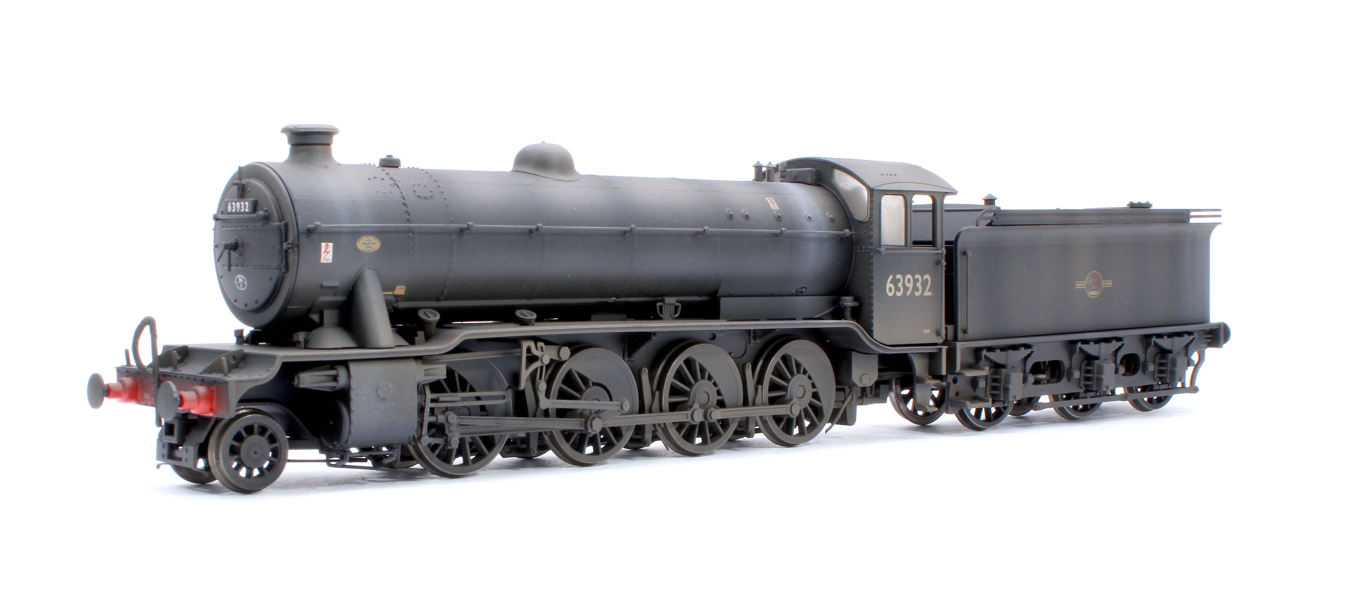 3943W Custom Weathered Class O2/4 'Tango' BR late crest black No. 63932 with low running plate, side window cab and GN tender, short chimney
