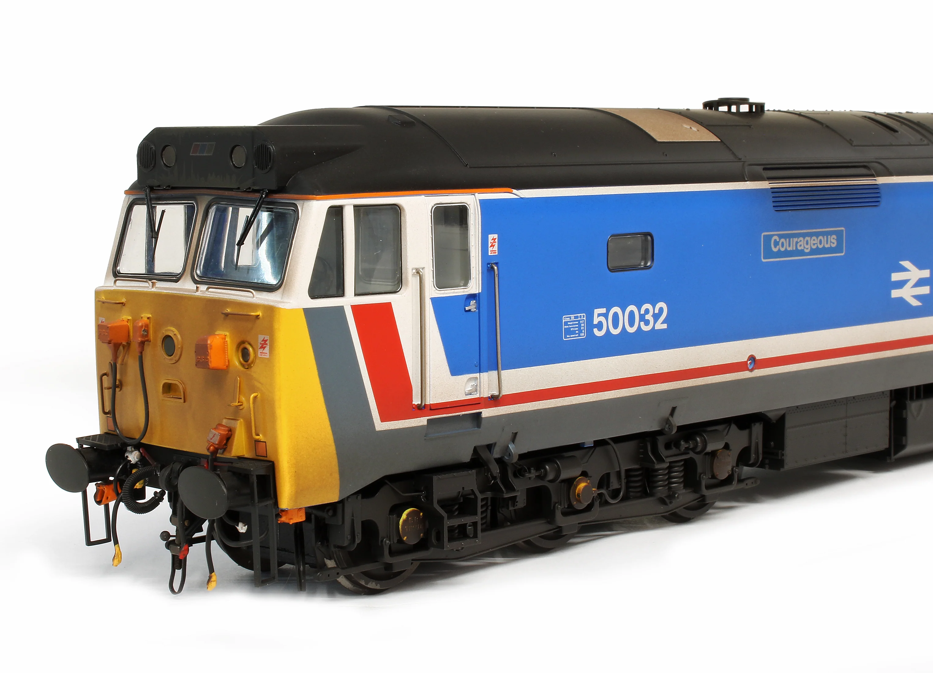 4038 Class 50 032 'Courageous' Network SouthEast Diesel Locomotive - Weathered - Image 3
