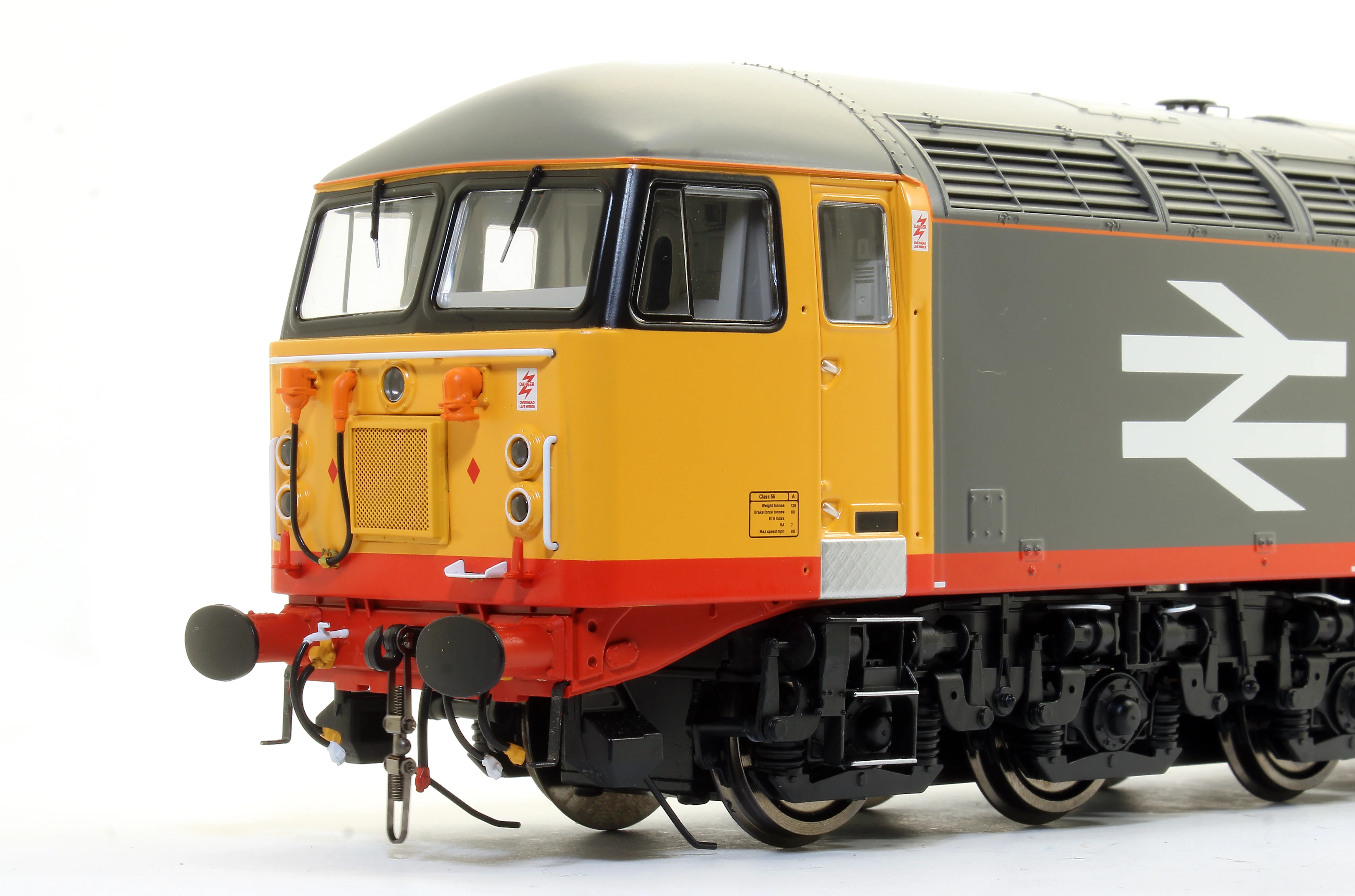 5603 Class 56 Railfreight 'Red Stripe' Grey Heavy Freight Diesel Locomotive - Image 4