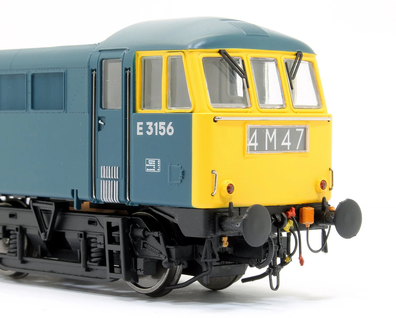 8654 Class 86/0 'AL6' Bo-Bo Electric Locomotive BR Rail Blue E3156 with double arrow logo and full yellow ends - Image 4
