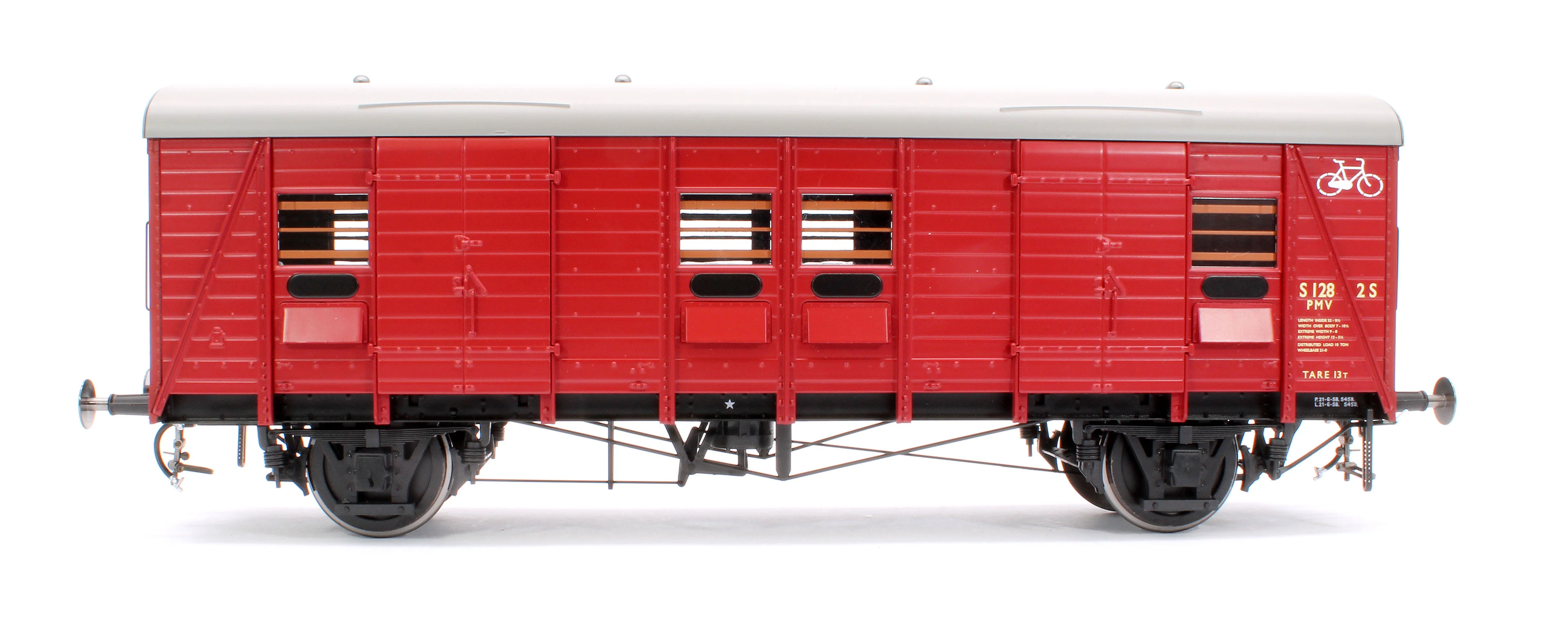 9156 SR Parcels & Miscellaneous Cycle Van (PMV) S1282S BR Crimson (even planks) - Image 2