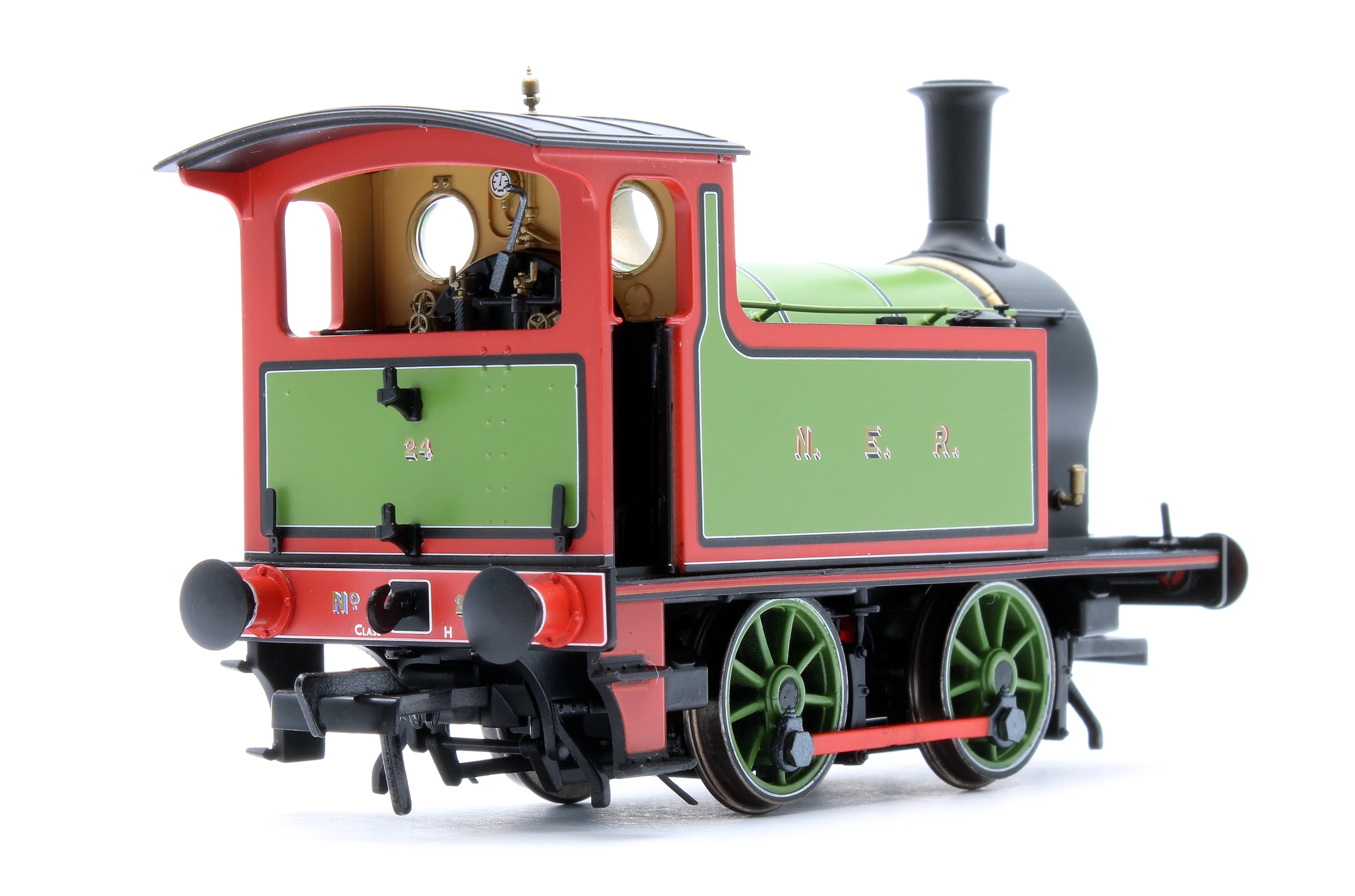 932501 NER H Class - No.24, NER Saxony Green Livery (1888) Steam Locomotive - DCC Sound - Image 7