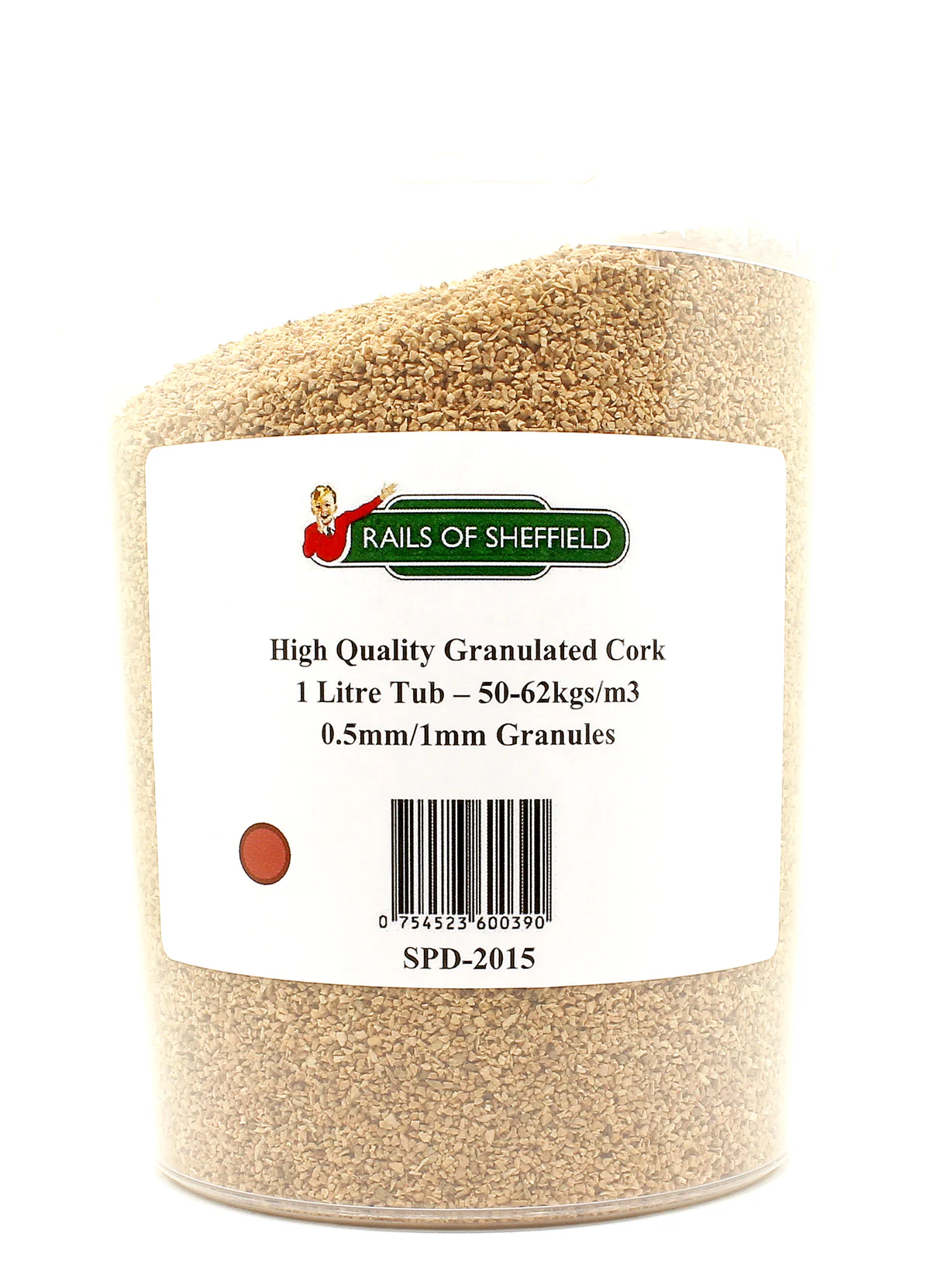 SPD-2015 High Quality Granulated Cork 1 Litre Tub - 0.5mm/1mm Granule Size