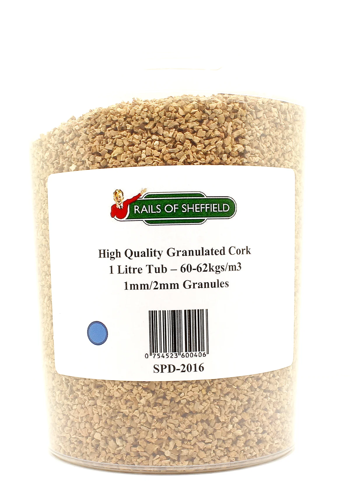 SPD-2016 High Quality Granulated Cork 1 Litre Tub - 1mm/2mm Granule Size