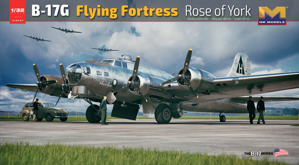 PKHK01E44 B-17G Flying Fortress 'Rose of York' Limited Edition Model Kit