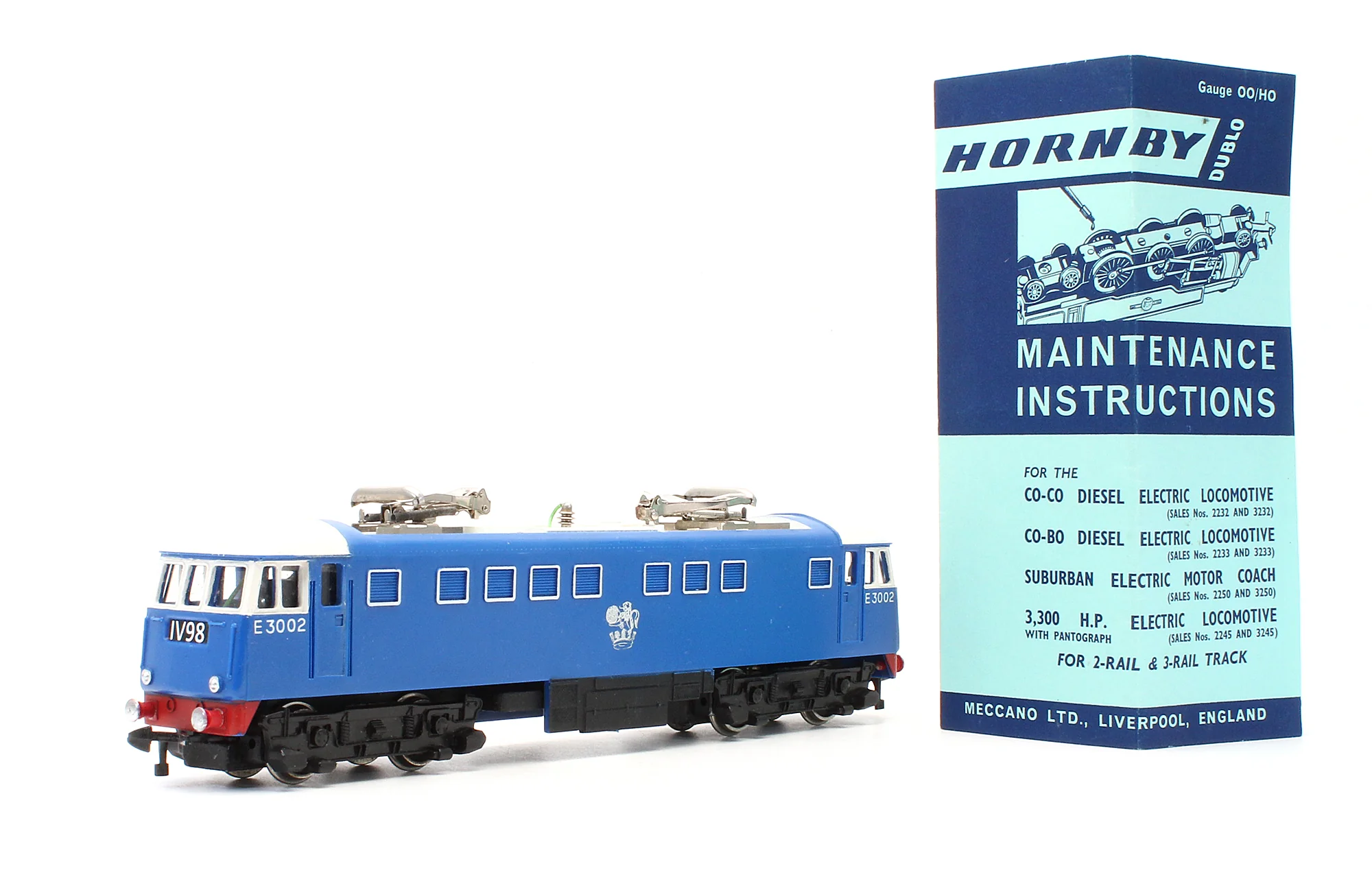 Pre-Owned 2245 BR Blue 3,300 HP 'E3002' Electric Locomotive - 2 Rail