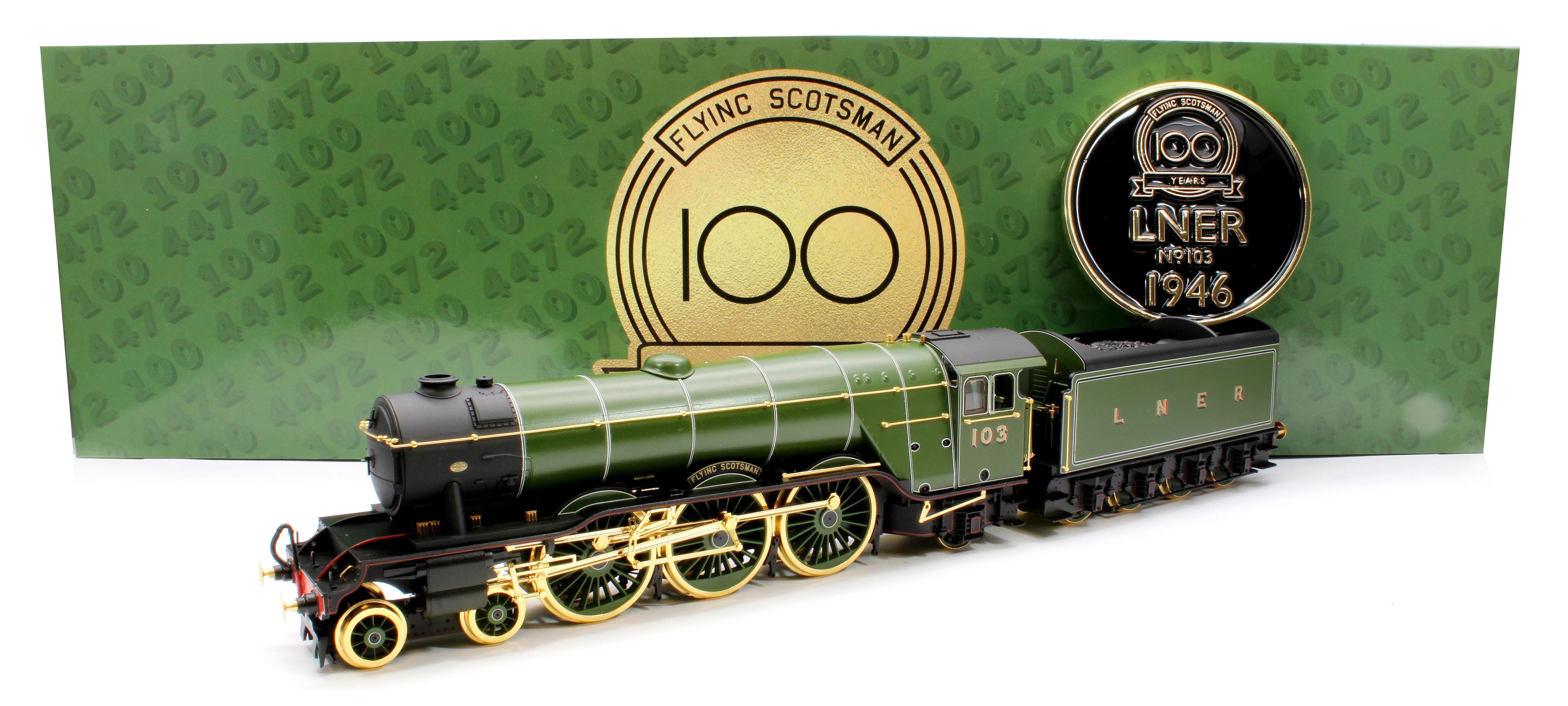 R30210A Hornby Dublo LNER A3 Class 4-6-2 103 'Flying Scotsman' Gold Plated Limited Edition Steam Locomotive