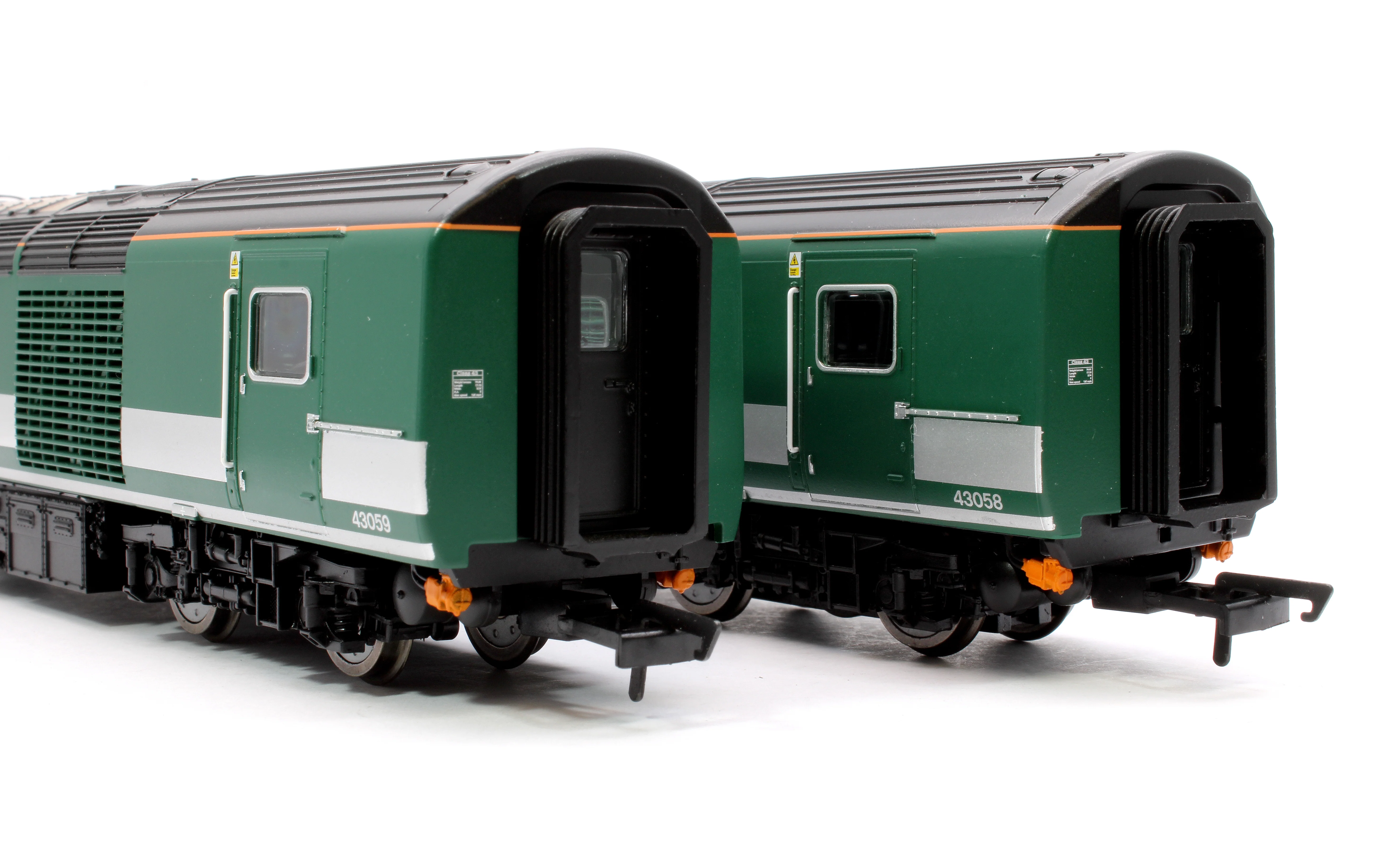 R30204 Class 43 HST Power Cars '43058 & 43059' Rail Charter Services Green Train Pack - Image 9
