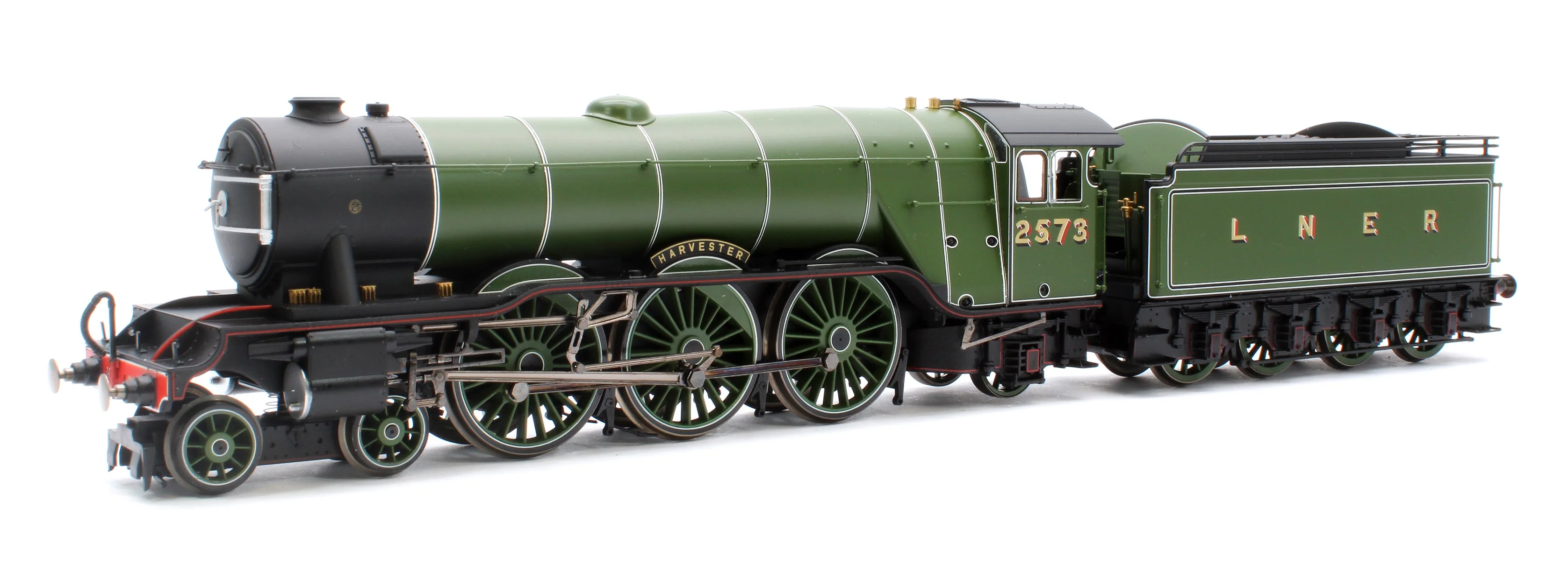 Pre-Owned R30216 Class A3 No.2573 'Harvester' (diecast footplate and flickering firebox) LNER Green Steam Locomotive