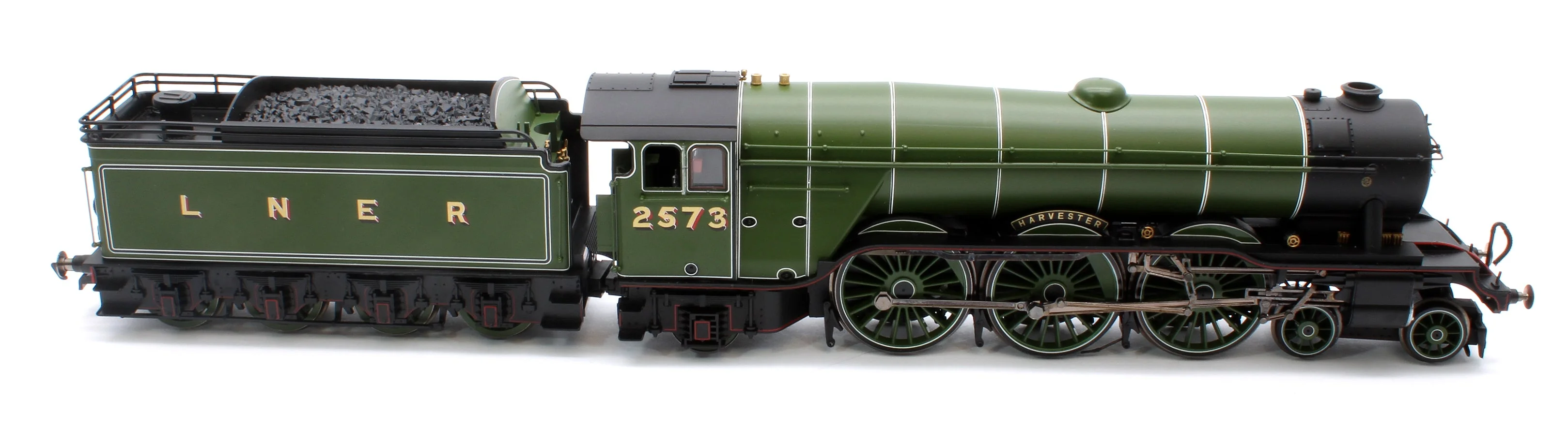 Pre-Owned R30216 Class A3 No.2573 'Harvester' (diecast footplate and flickering firebox) LNER Green Steam Locomotive - Image 10