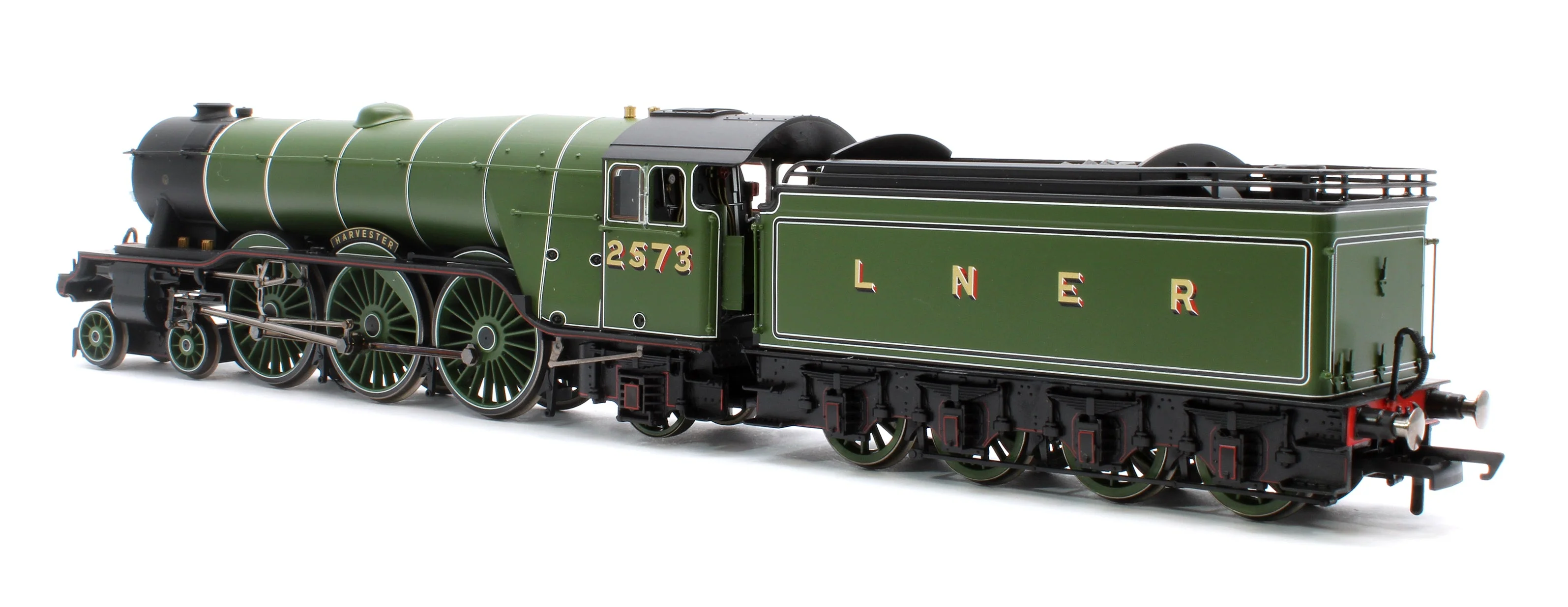 Pre-Owned R30216 Class A3 No.2573 'Harvester' (diecast footplate and flickering firebox) LNER Green Steam Locomotive - Image 2