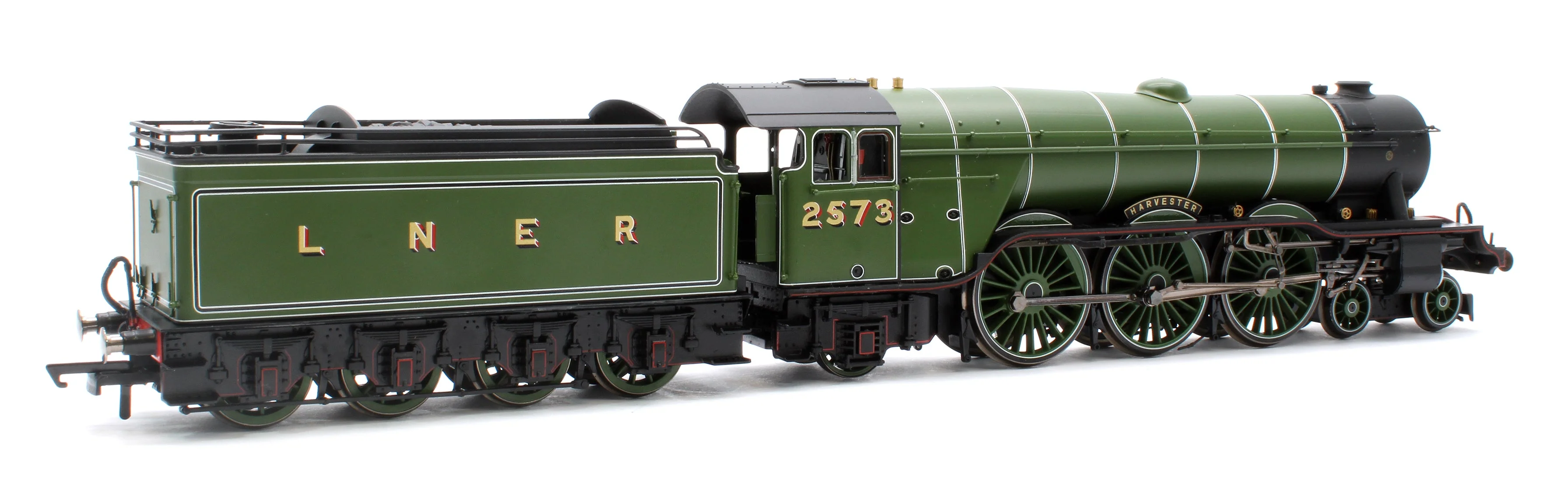 Pre-Owned R30216 Class A3 No.2573 'Harvester' (diecast footplate and flickering firebox) LNER Green Steam Locomotive - Image 3