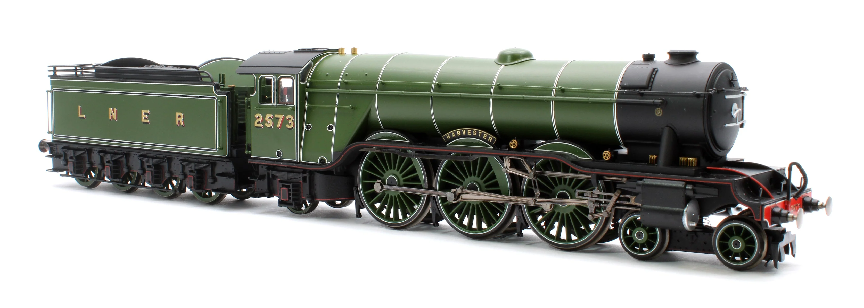 Pre-Owned R30216 Class A3 No.2573 'Harvester' (diecast footplate and flickering firebox) LNER Green Steam Locomotive - Image 4