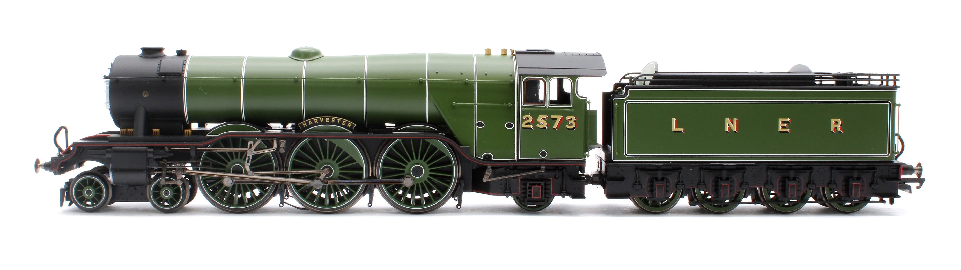 Pre-Owned R30216 Class A3 No.2573 'Harvester' (diecast footplate and flickering firebox) LNER Green Steam Locomotive - Image 5