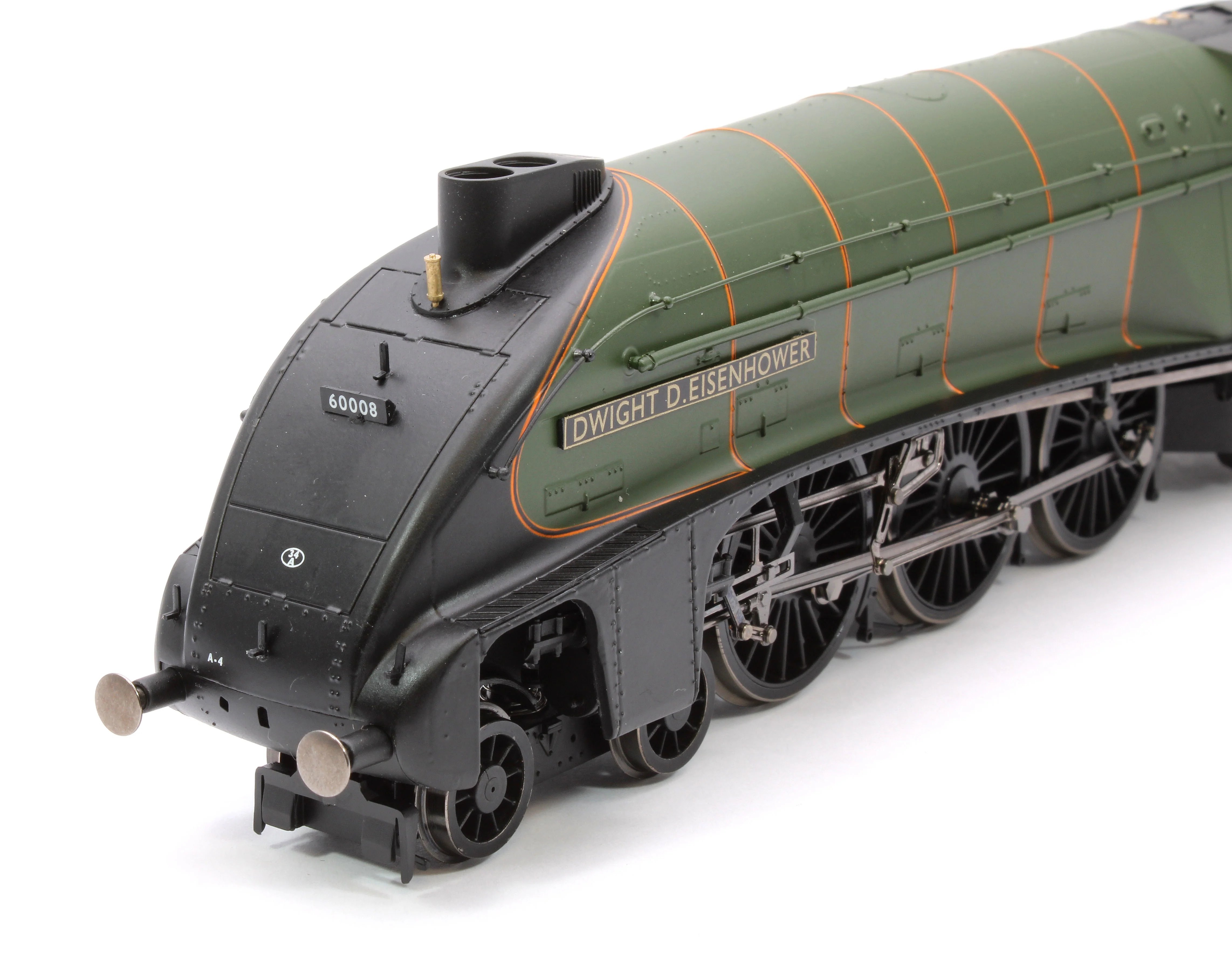 Pre-Owned R30265 Hornby Dublo Class A4 4-6-2 60008 'Dwight D. Eisenhower' Great Gathering 10th Anniversary BR Lined Green Late Crest Limited Edition Steam locomotive - DCC Sound - Image 10