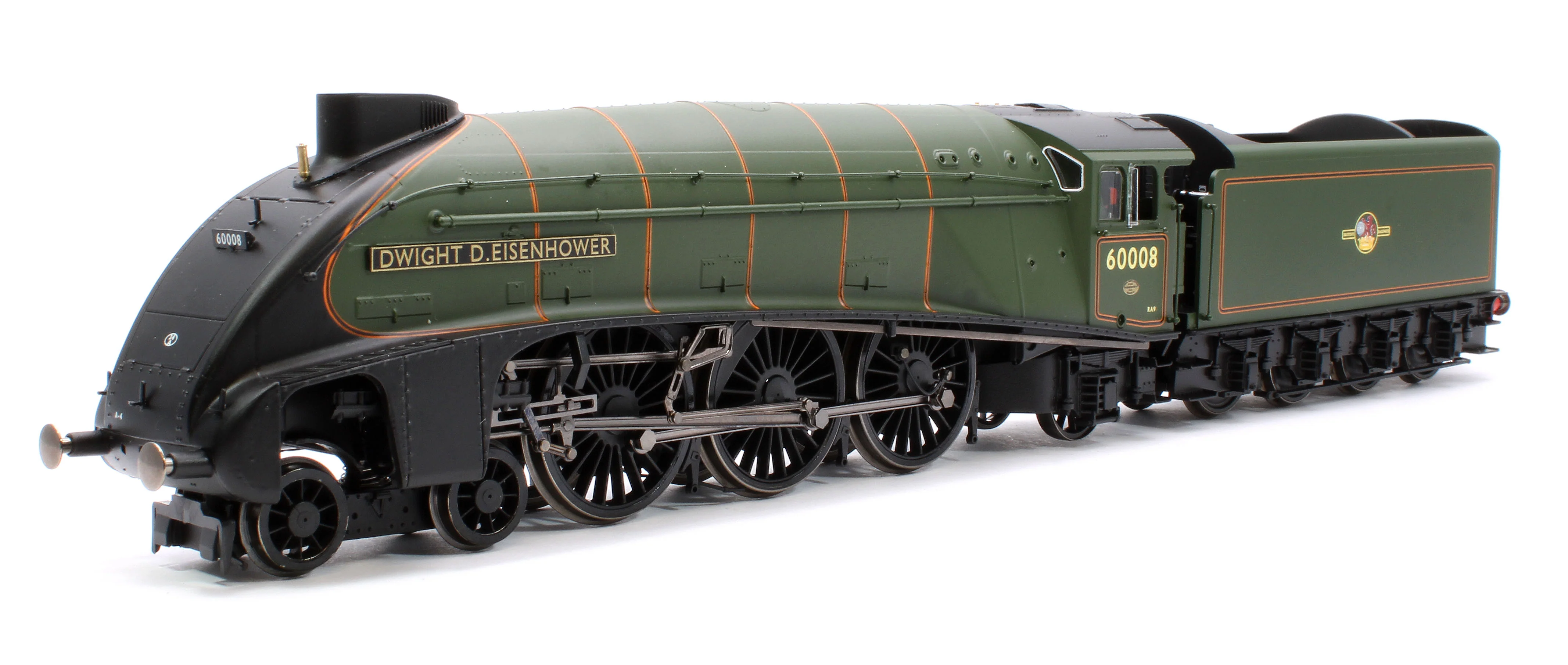 Pre-Owned R30265 Hornby Dublo Class A4 4-6-2 60008 'Dwight D. Eisenhower' Great Gathering 10th Anniversary BR Lined Green Late Crest Limited Edition Steam locomotive - DCC Sound - Image 2