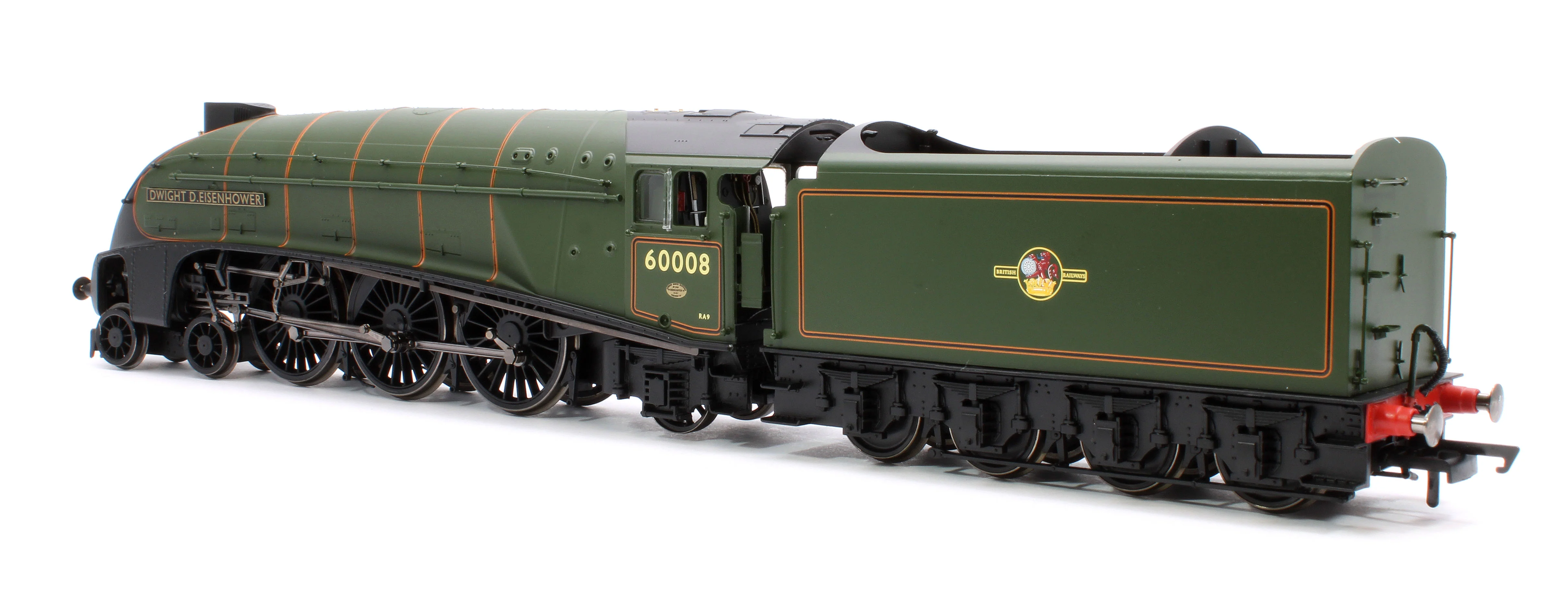 Pre-Owned R30265 Hornby Dublo Class A4 4-6-2 60008 'Dwight D. Eisenhower' Great Gathering 10th Anniversary BR Lined Green Late Crest Limited Edition Steam locomotive - DCC Sound - Image 3