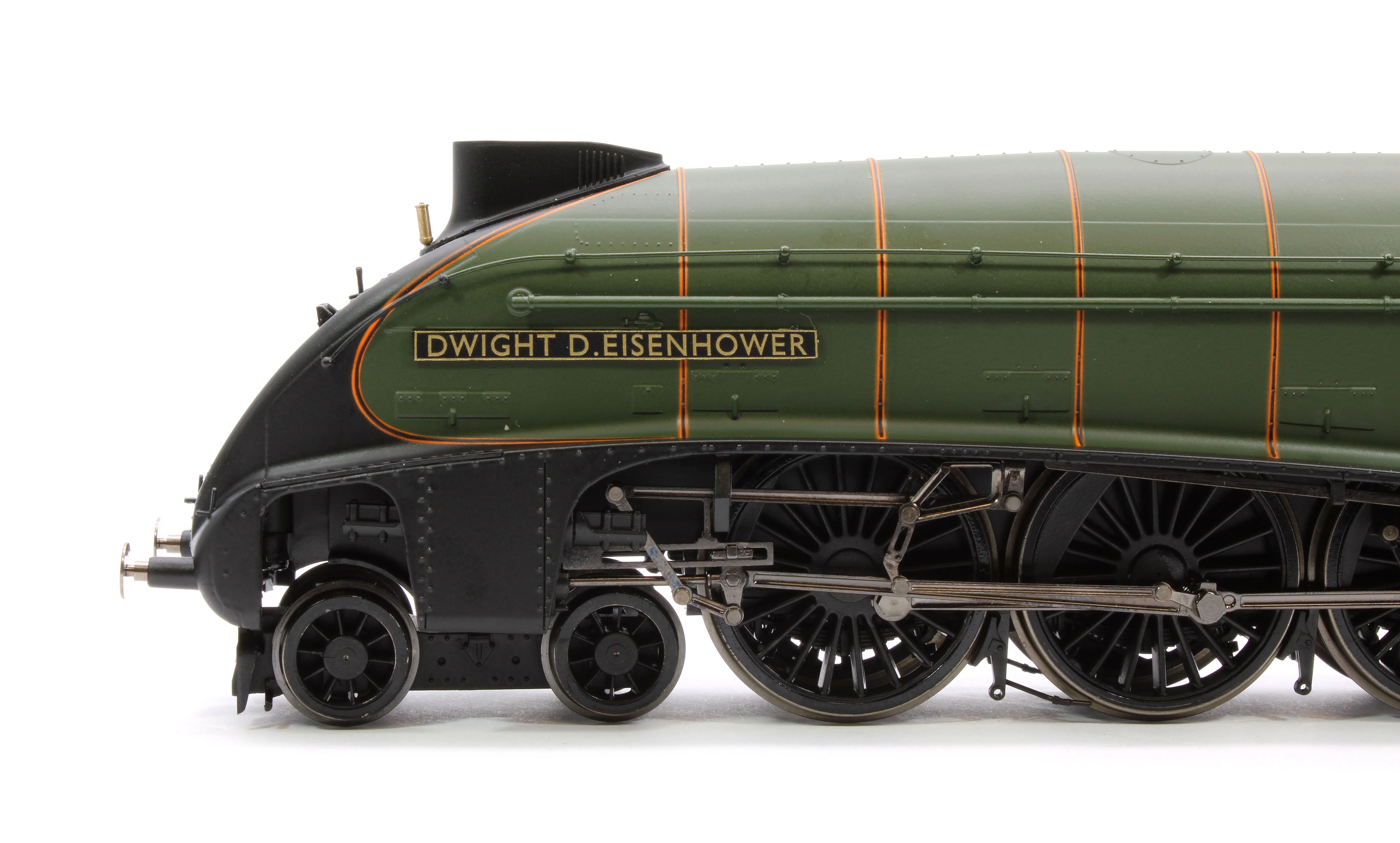 Pre-Owned R30265 Hornby Dublo Class A4 4-6-2 60008 'Dwight D. Eisenhower' Great Gathering 10th Anniversary BR Lined Green Late Crest Limited Edition Steam locomotive - DCC Sound - Image 7