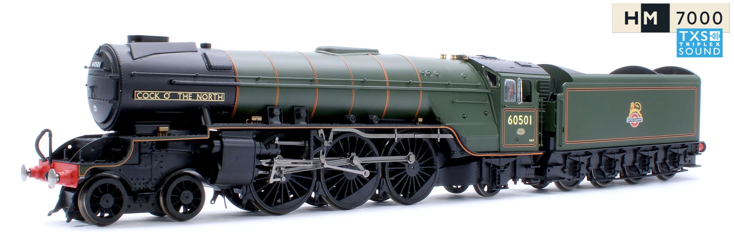 R30395SS BR Early Thompson A2-2 Cock O the North No.60501 (with Steam Generator) Steam Locomotive