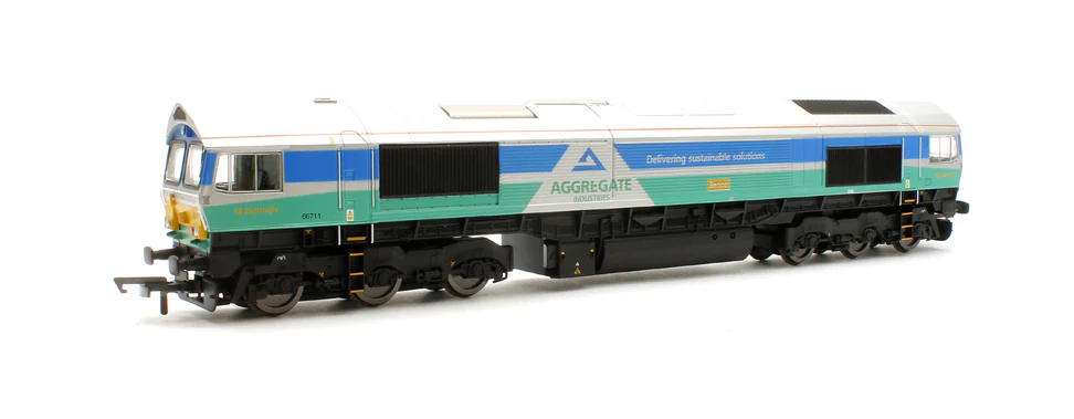 R30428TXS RailRoad Plus Aggregates Class 66 Sence No.66711 Diesel Locomotive - DCC Sound