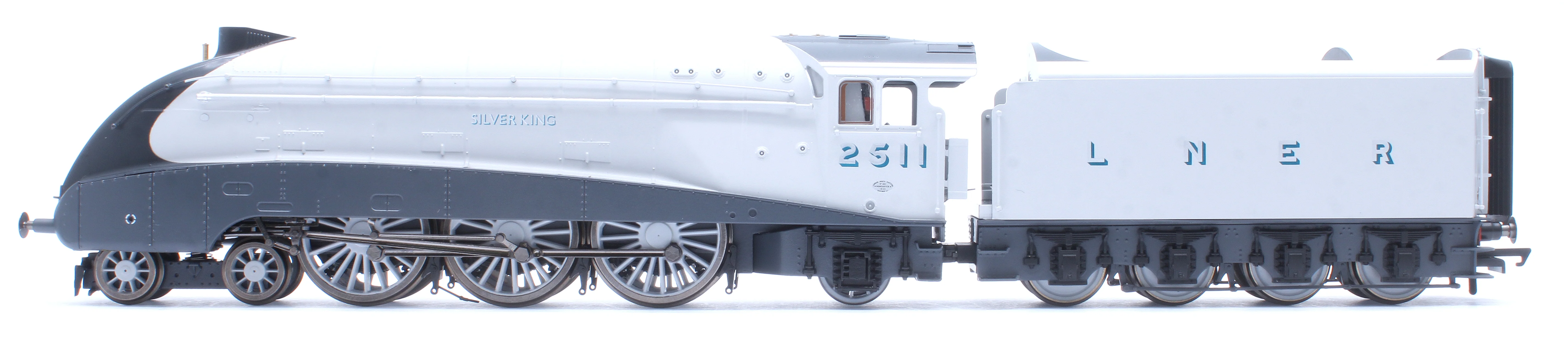 R30458 Hornby Dublo Class A4 4-6-2 LNER No.2511 'Silver King' (90th Anniversary Collection) Steam Locomotive - Image 6